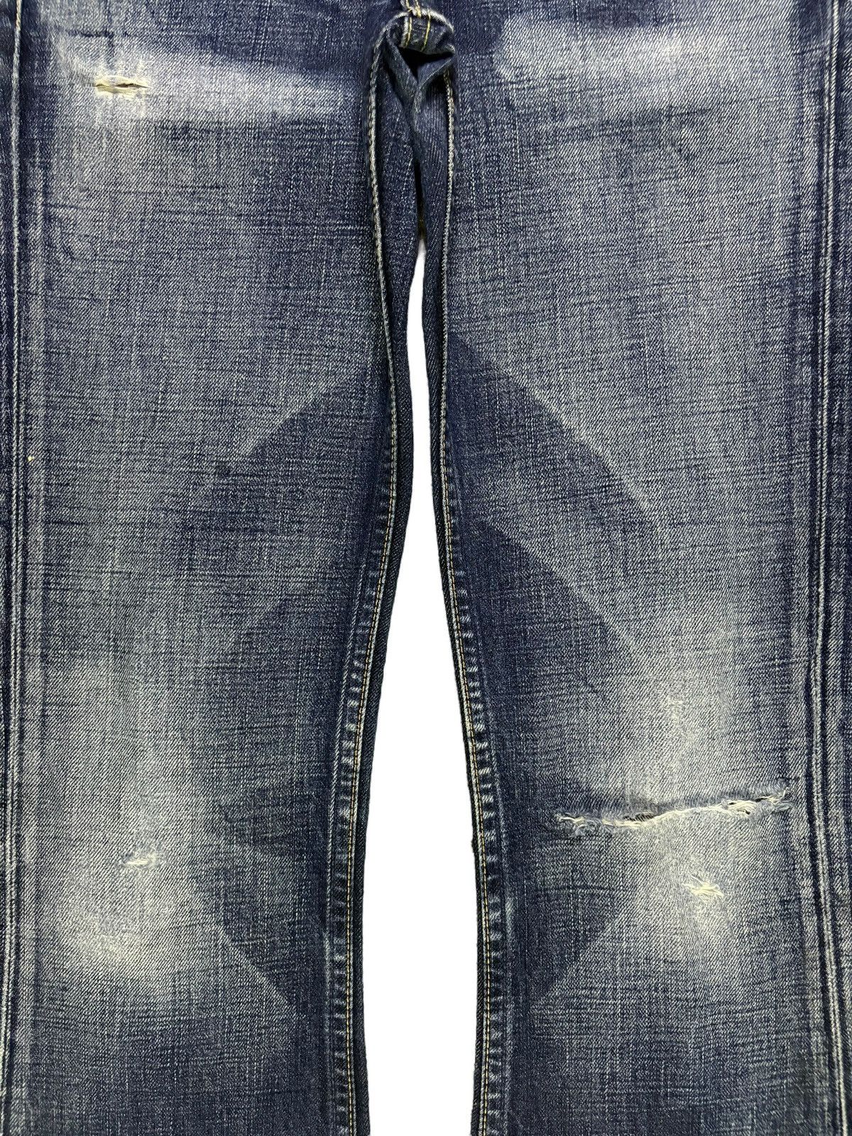 LVC × Levi's × Levi's Vintage Clothing Vintage Levis Reskoop Faded Wash Distressed Rip Flare Jeans Size 26" / US 2 / IT 38 - 5 Thumbnail