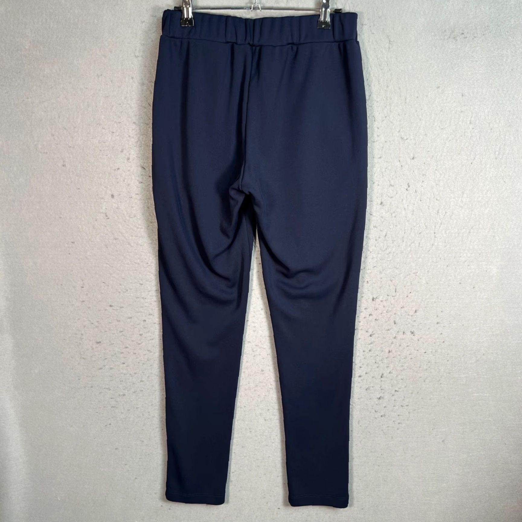 Vintage Les Coyotes De Paris Womens 16 Blue Slim-Fit Pants With Front Zipper Pockets Size 38" / US 16 / IT 52 - 2 Thumbnail