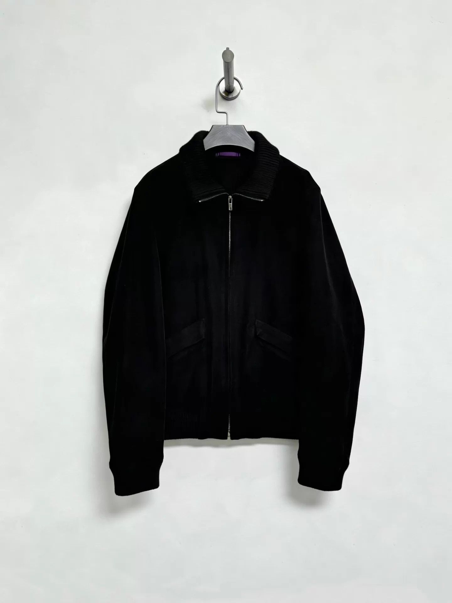 Paul Smith Paul Smith Vintage Suede Zip-Up Jacket Black Size L Size US L / EU 52-54 / 3 - 3 Thumbnail