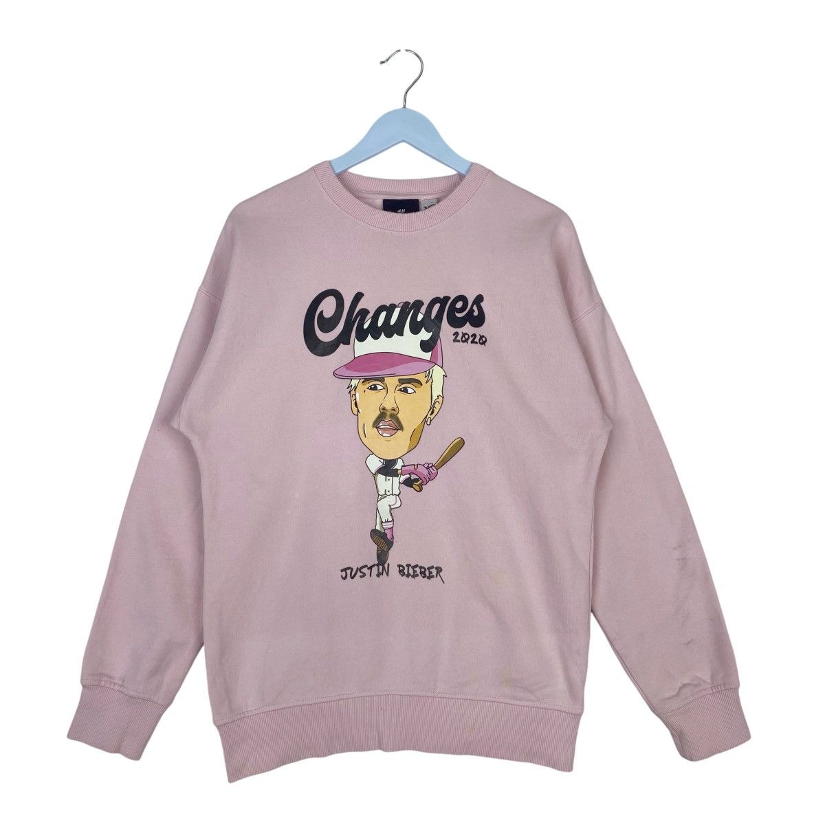 Changes × Justin Bieber Changes Justin Bieber Big Logo Sweatshirt Crewneck Pullover Size M / US 6-8 / IT 42-44 - 1 Thumbnail