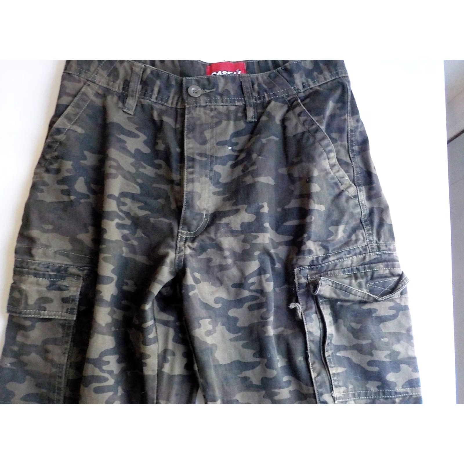 Vintage CASE i Camouflage Cargo Pants 32x32 100% Cotton Green Black Brown Men Casual Cargo Pants 32 Inseam Regular Size Size US 32 / EU 48 - 4 Thumbnail