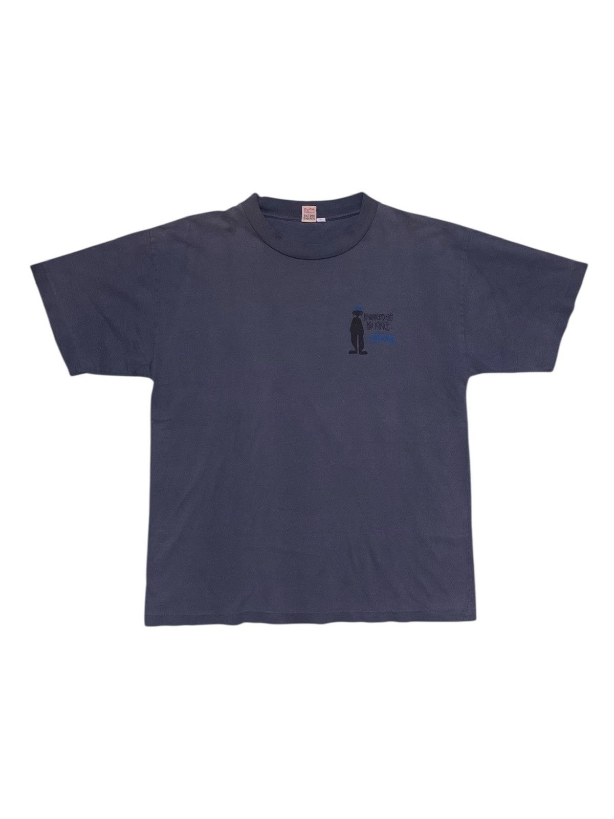 Stussy Rare Vintage 90s Stussy Crown & Knowledge Is King Tshirt Size US L / EU 52-54 / 3 - 3 Thumbnail