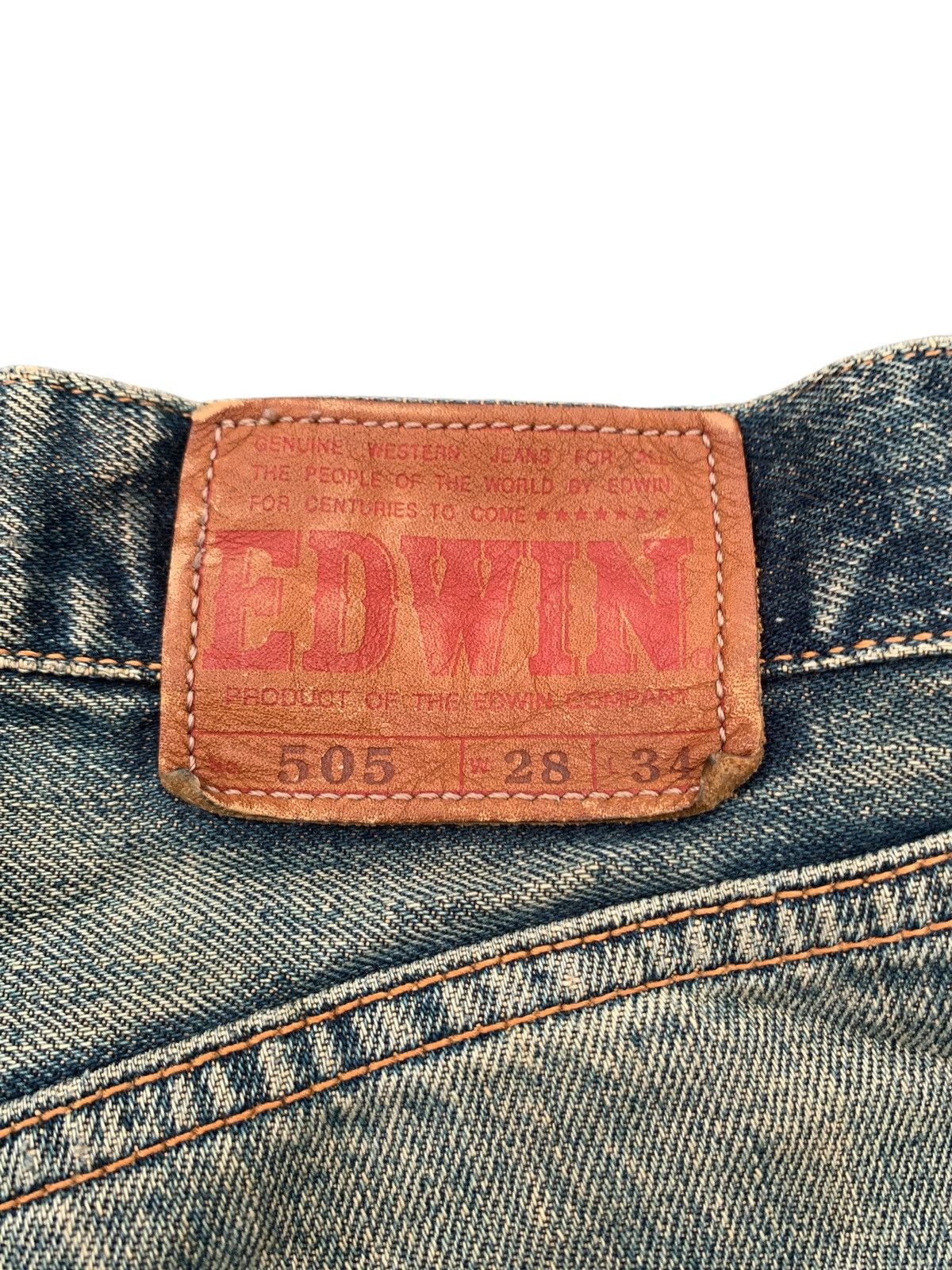 Kapital VINTAGE EDWIN 505 SELVEDGE RUSTY JAPANESE DISTRESSED DENIM Size US 28 / EU 44 - 8 Thumbnail