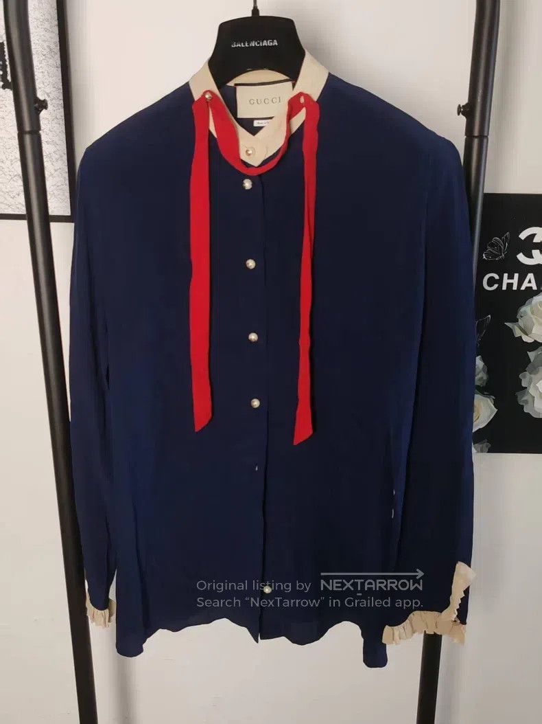 Gucci Gucci Mulberry silk shirt Size M / US 6-8 / IT 42-44 - 1 Thumbnail