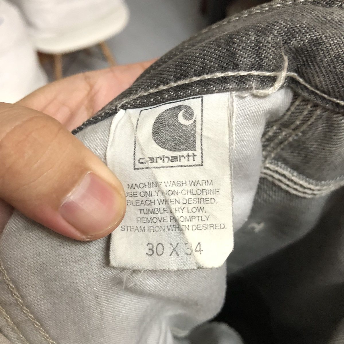 Carhartt DL Carhatt Grey worker cargo painter Pants #C151 Size US 30 / EU 46 - 19 Thumbnail