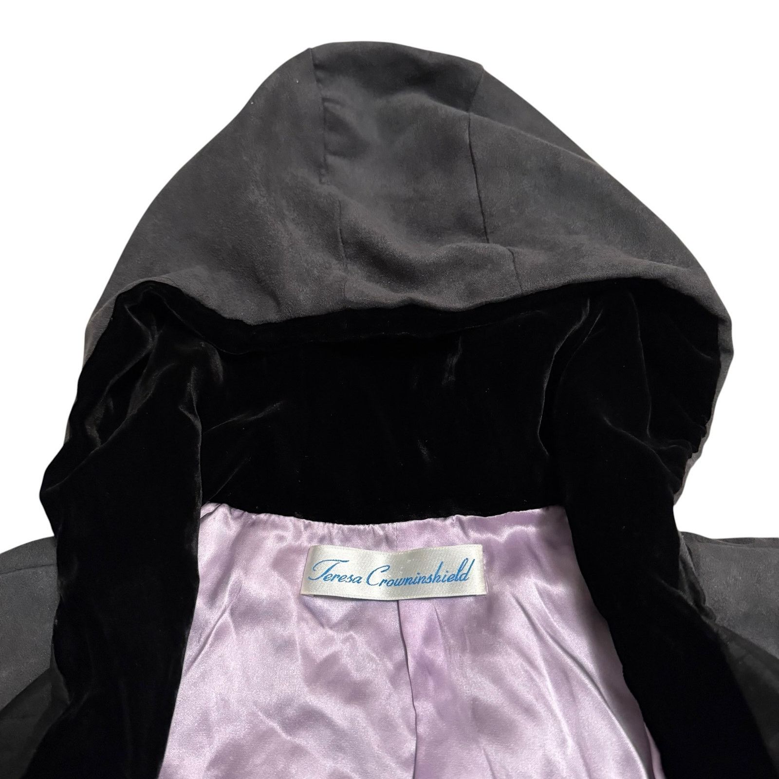 Other Teresa Crowninshield Hooded Crop Jacket Silk Gray Size Small Size M / US 6-8 / IT 42-44 - 4 Thumbnail