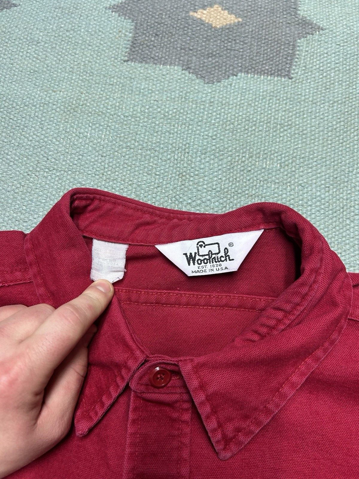 Vintage Vintage button shirt Woolrich chamois brushed cotton soft XL Size US XL / EU 56 / 4 - 6 Thumbnail