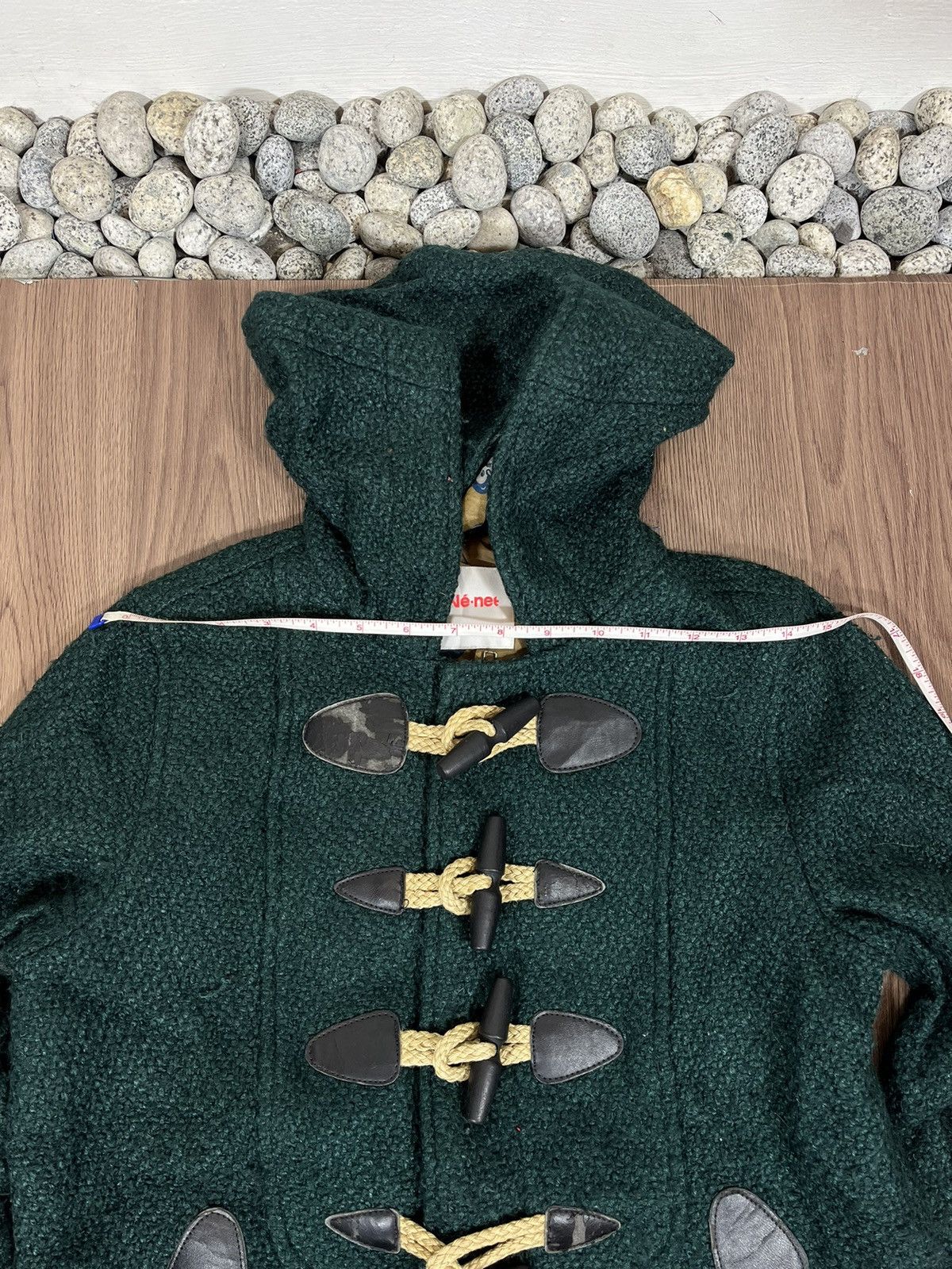 Issey Miyake × Ne-Net Ne-Net Green Wool Duffle Coat Size US L / EU 52-54 / 3 - 12 Thumbnail