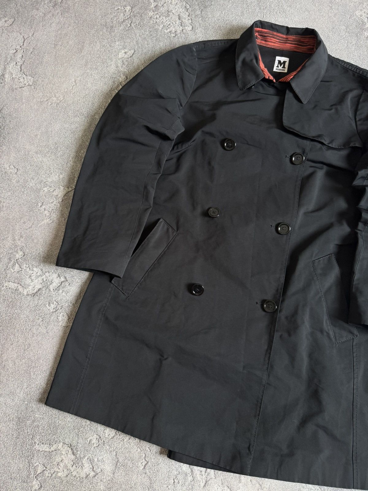 Missoni Missoni 48size black light button up jacket trench coat Size XL / US 12-14 / IT 48-50 - 9 Thumbnail