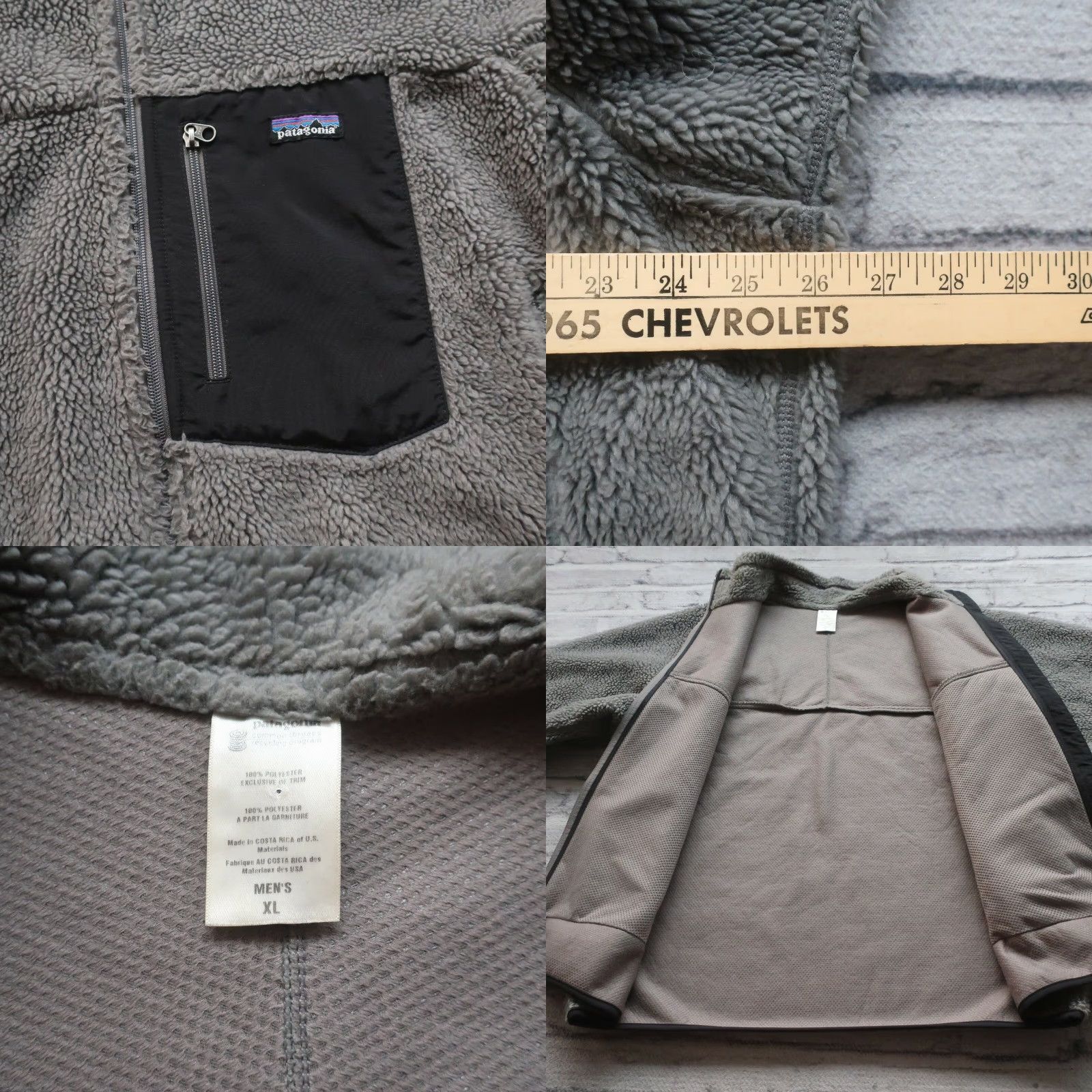 Patagonia VINTAGE Patagonia Pile Fleece Retro-X Jacket Mens XL Grey Size US XL / EU 56 / 4 - 8 Thumbnail