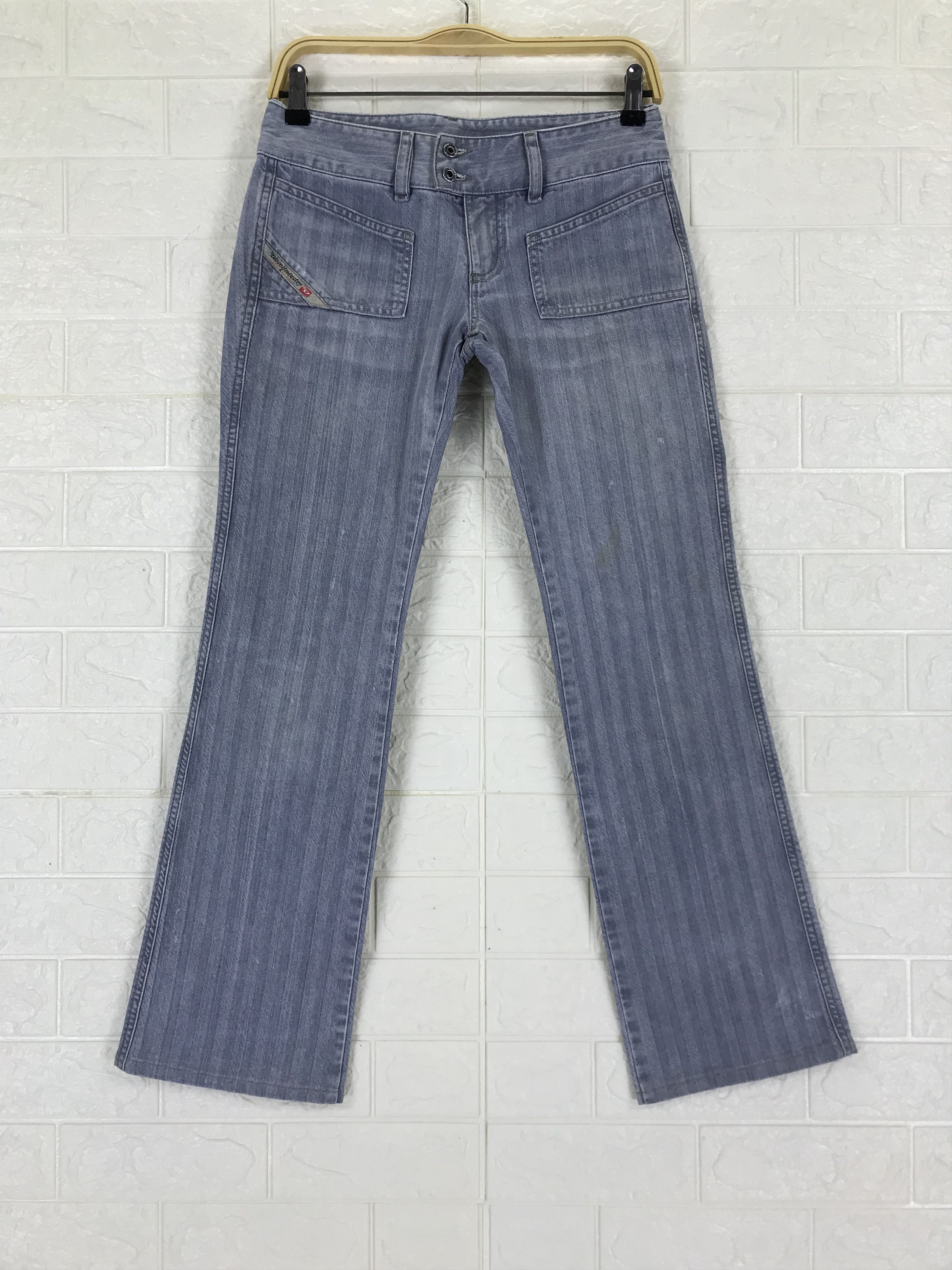 Diesel Vintage Diesel Striped Design Flare Jeans Size 26" / US 2 / IT 38 - 1 Thumbnail