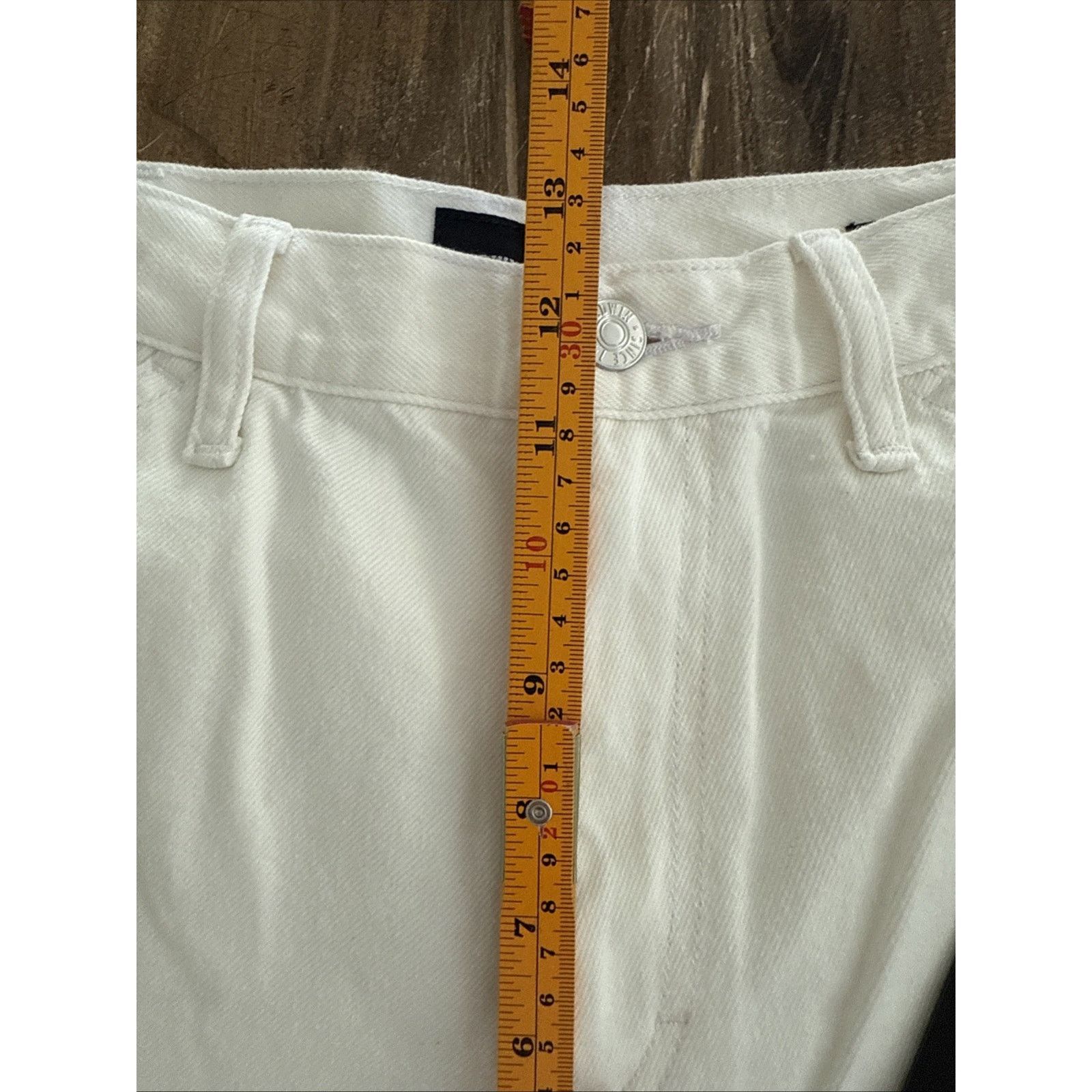 Edwin Edwin Devin Crop Optic White Carpenter 100% Cotton Jeans 28 Size 28" / US 6 / IT 42 - 5 Thumbnail