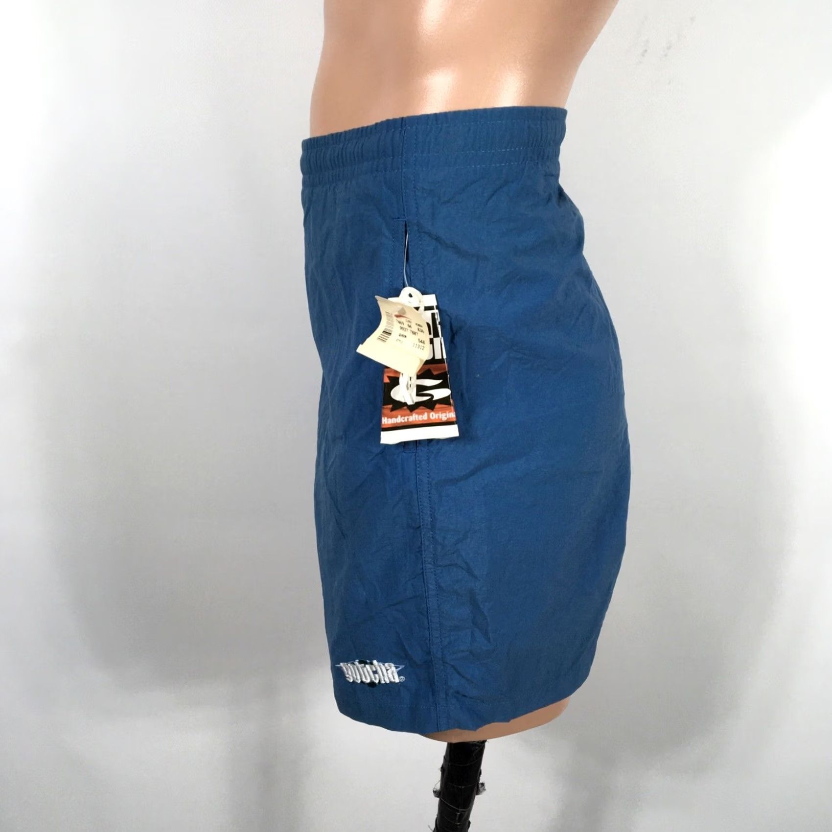 Gotcha NWT Vintage Gotcha 80s Swim Trunks - XL Mens Surf Skateboard Style Blue Lined Bottom Size US 36 / EU 52 - 6 Thumbnail
