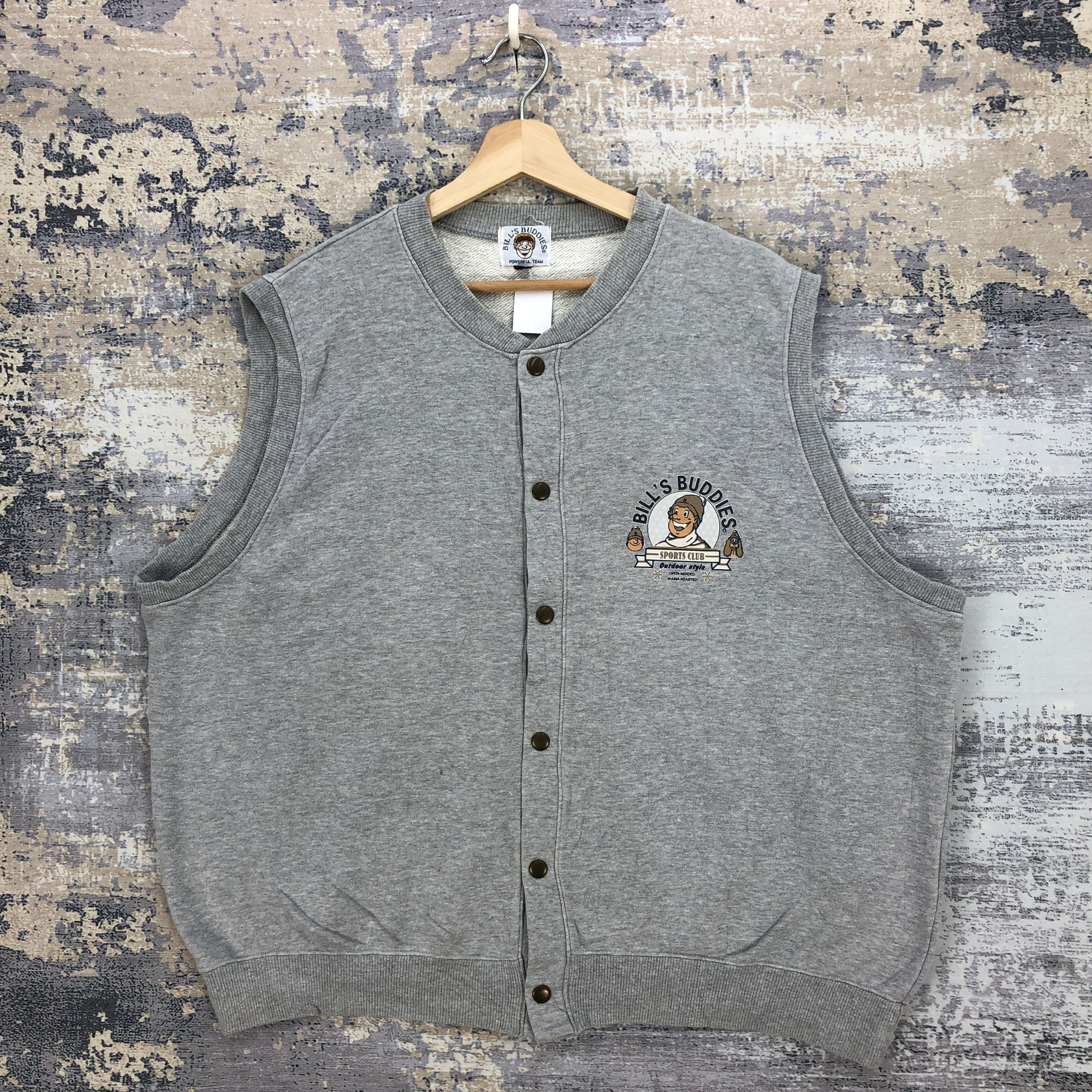 Japanese Brand Vintage Bill's Buddies Sweatshirt Boston Team Varsity Vest Size US XL / EU 56 / 4 - 2 Thumbnail