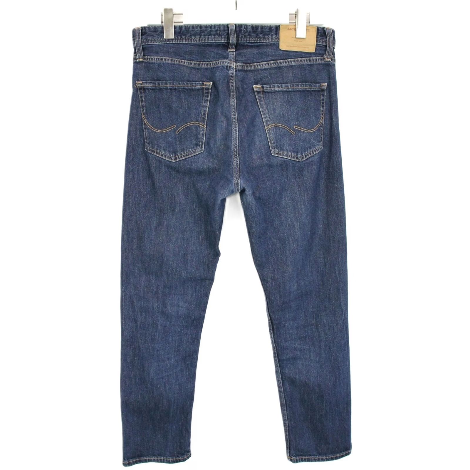 Jack & Jones Jack & Jones Men's Loose / Chris Jeans Blue W31/L32 Button Fly Whiskers Size US 31 - 2 Thumbnail
