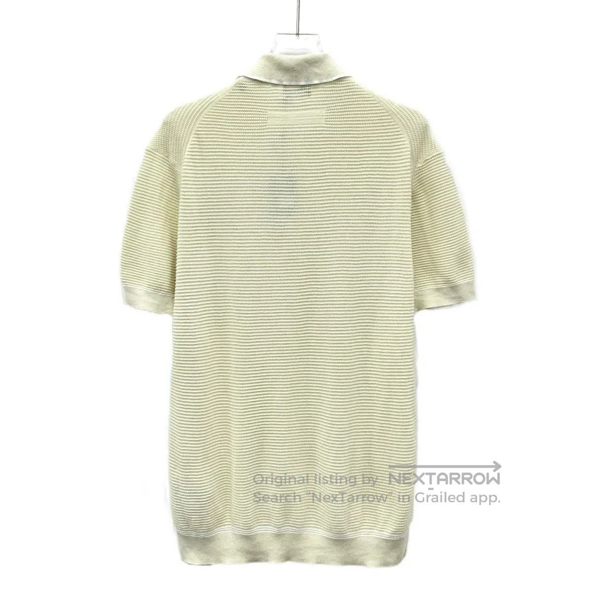 Z Zegna Yellow Short Sleeve Striped Polo Shirt . Size US S / EU 44-46 / 1 - 2 Thumbnail