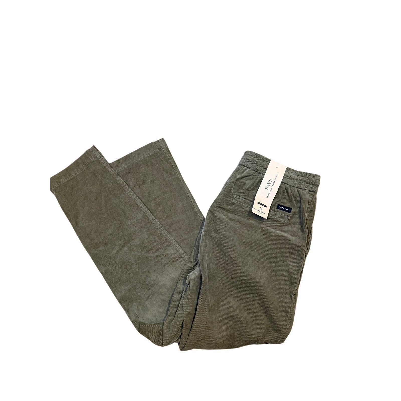 Scotch & Soda Scotch & Soda Corduroy Olive Regular Tapered Fit pant NWT Size US 28 / EU 44 - 3 Thumbnail