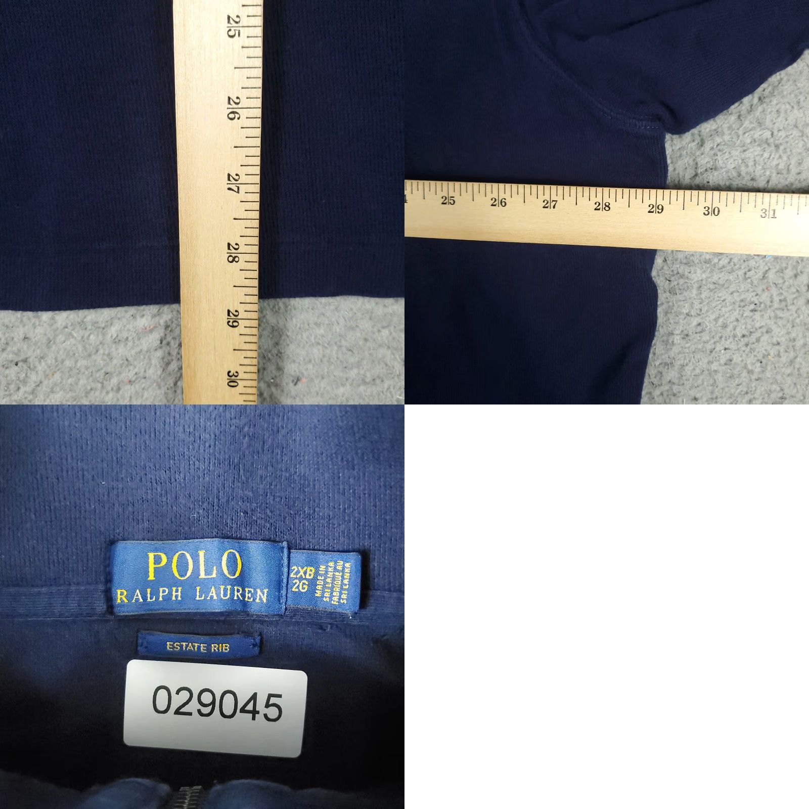 Polo Ralph Lauren Polo Ralph Lauren Sweater Mens 2XB Blue Pony 1/4 Zip Up Pullover Sweatshirt Size US XXL / EU 58 / 5 - 8 Thumbnail