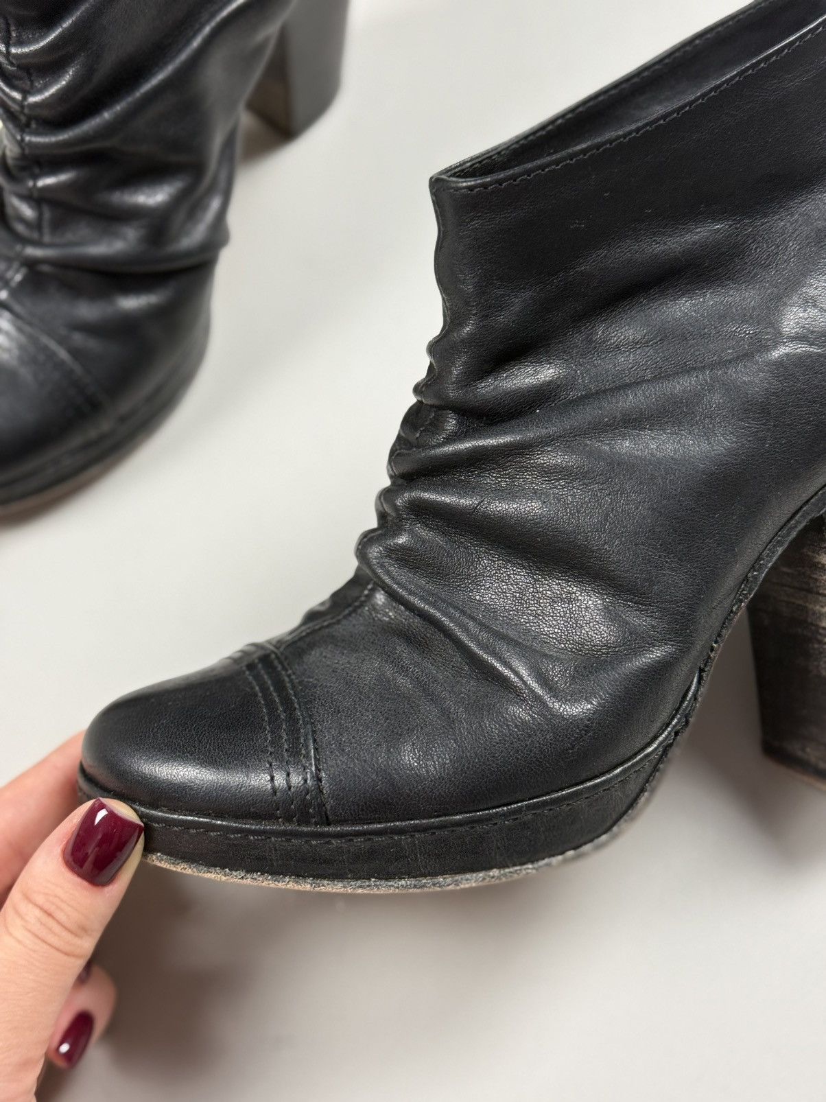 Fiorentini + Baker Fiorentini Baker Leather Avant-Garde Heeled Boots Shoes Size US 6.5 / IT 36.5 - 14 Thumbnail