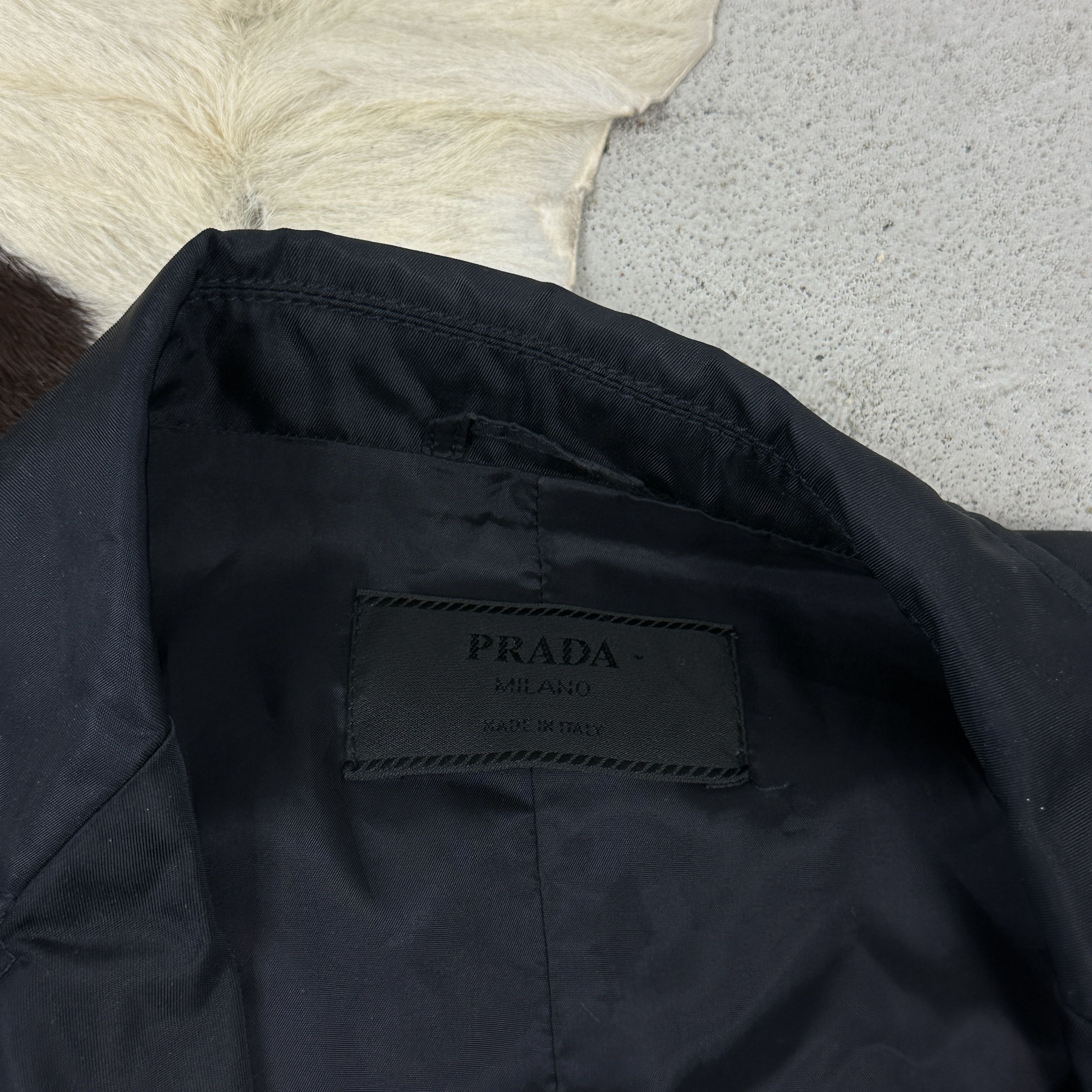 Prada × Vintage Vintage Nylon Preppy Elegant Old Money Prada Coat 00s Size M / US 6-8 / IT 42-44 - 6 Thumbnail