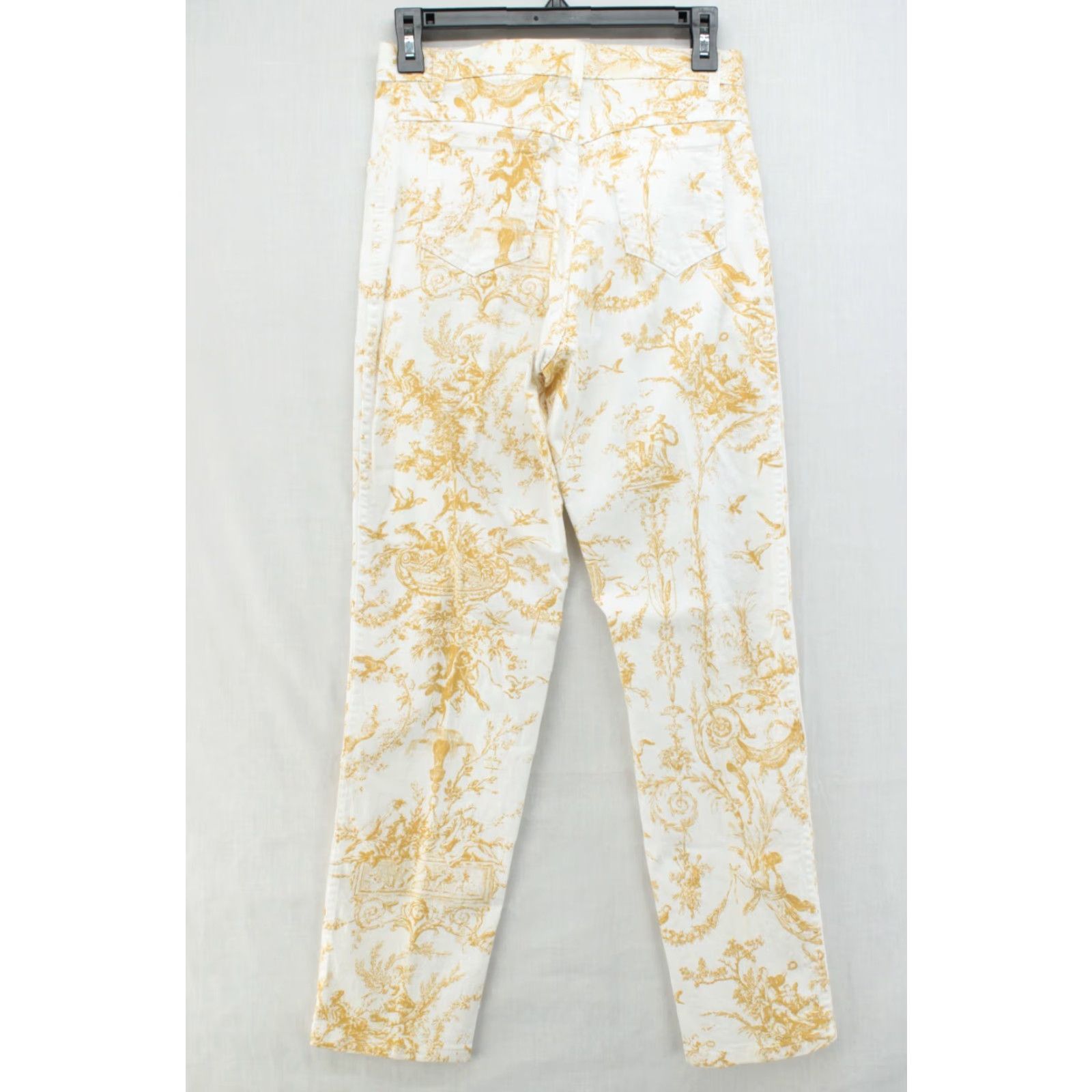 Vintage VINTAGE Mesmerize Toile Jeans White Floral 6 Regular 28in Inseam 28in 5-Pocket Cotton Blend Dry Clean Only USA Womens Jeans Bohemian Size 28" / US 6 / IT 42 - 5 Thumbnail