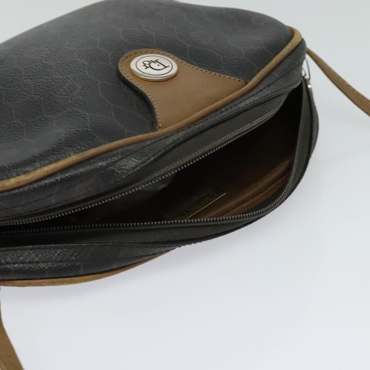 Dior DIOR Honeycomb Canvas Shoulder Bag Pvc Leather Black Size ONE SIZE - 6 Thumbnail