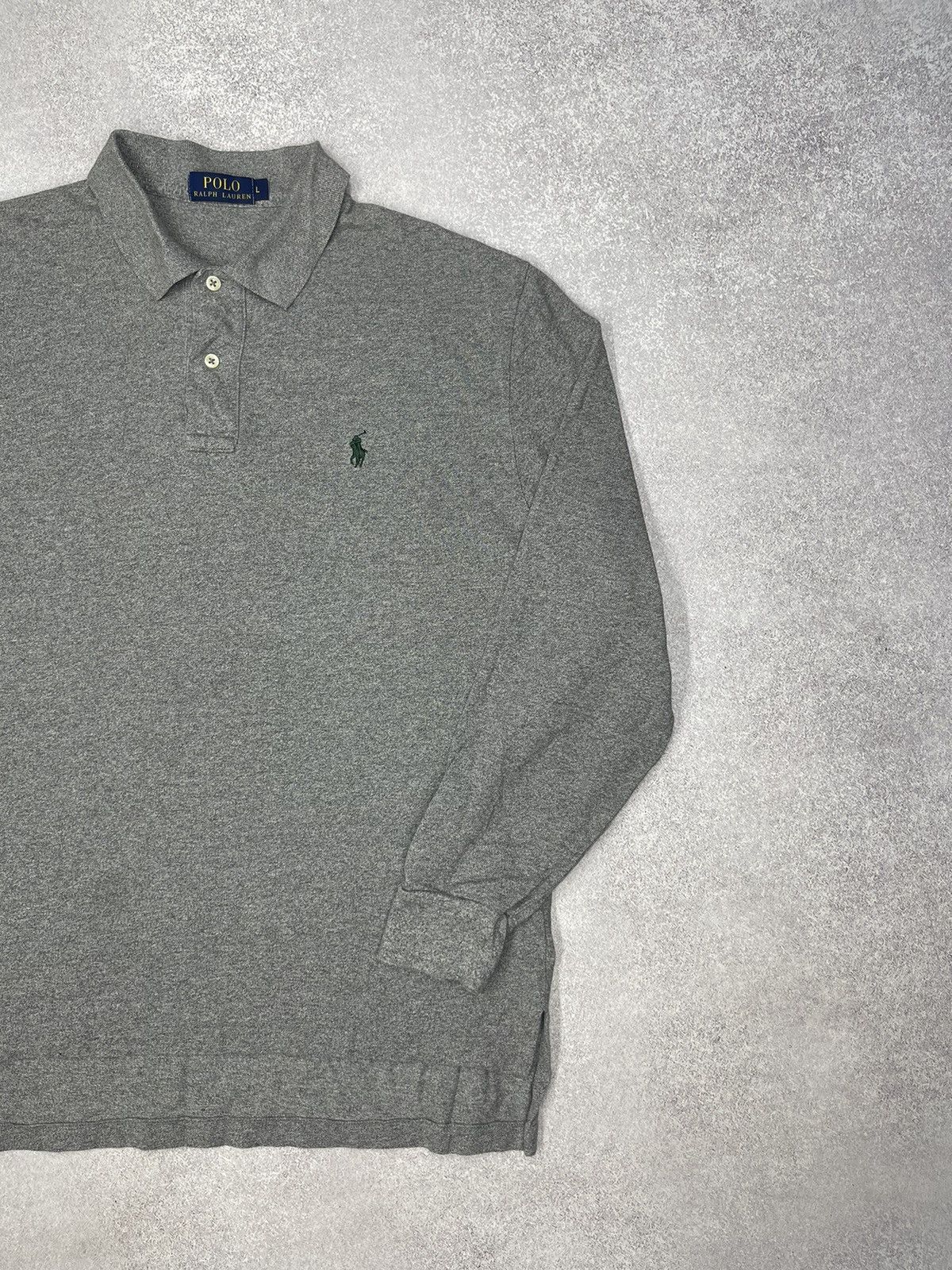 Polo Ralph Lauren × Rugby Ralph Lauren × Vintage Mens Ralph Lauren Polo Longsleeve Grey Y2K Rugby Size US L / EU 52-54 / 3 - 3 Thumbnail