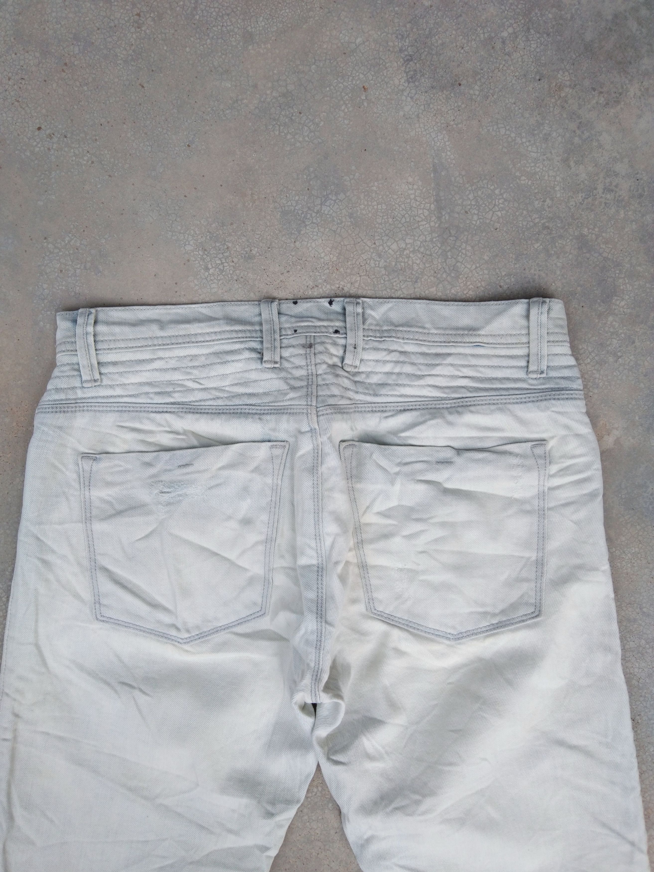 Gap × Stampd Stampd + Gap Moto Jeans Balmain Style Distressed 30x31 Size US 30 / EU 46 - 3 Thumbnail