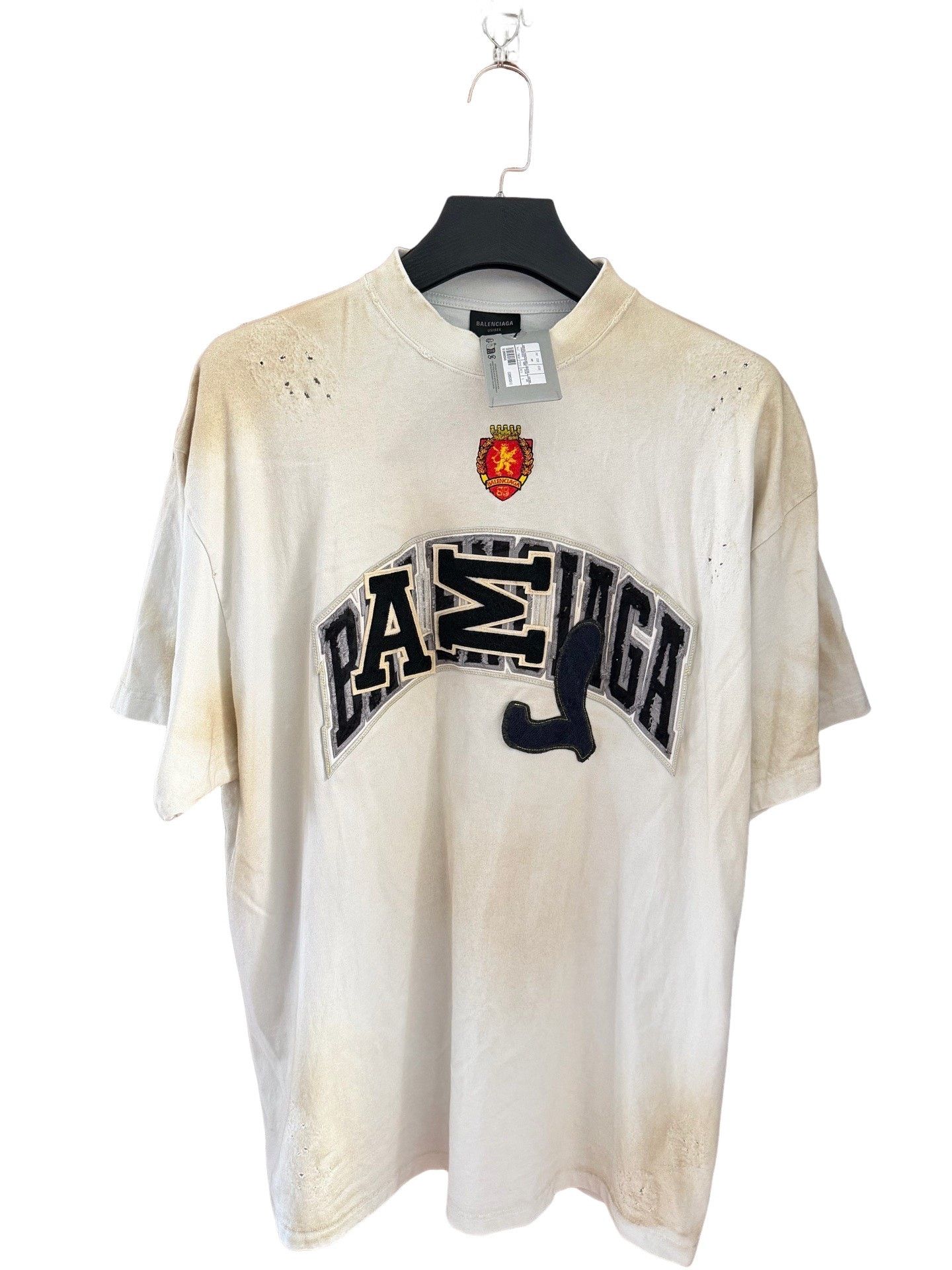 Balenciaga Balenciaga Manchester United Mud Dye T-Shirt Size 3 Size US L / EU 52-54 / 3 - 1 Thumbnail