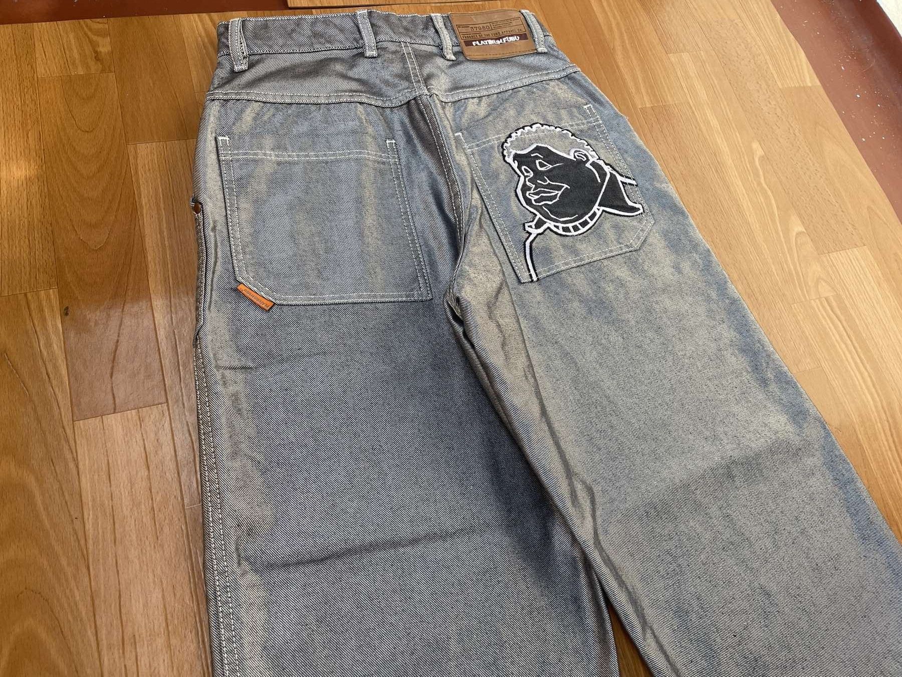 Fubu FUBU jeans shiny vintage baggy silver metallic Fat Albert 30 Size US 30 / EU 46 - 3 Thumbnail