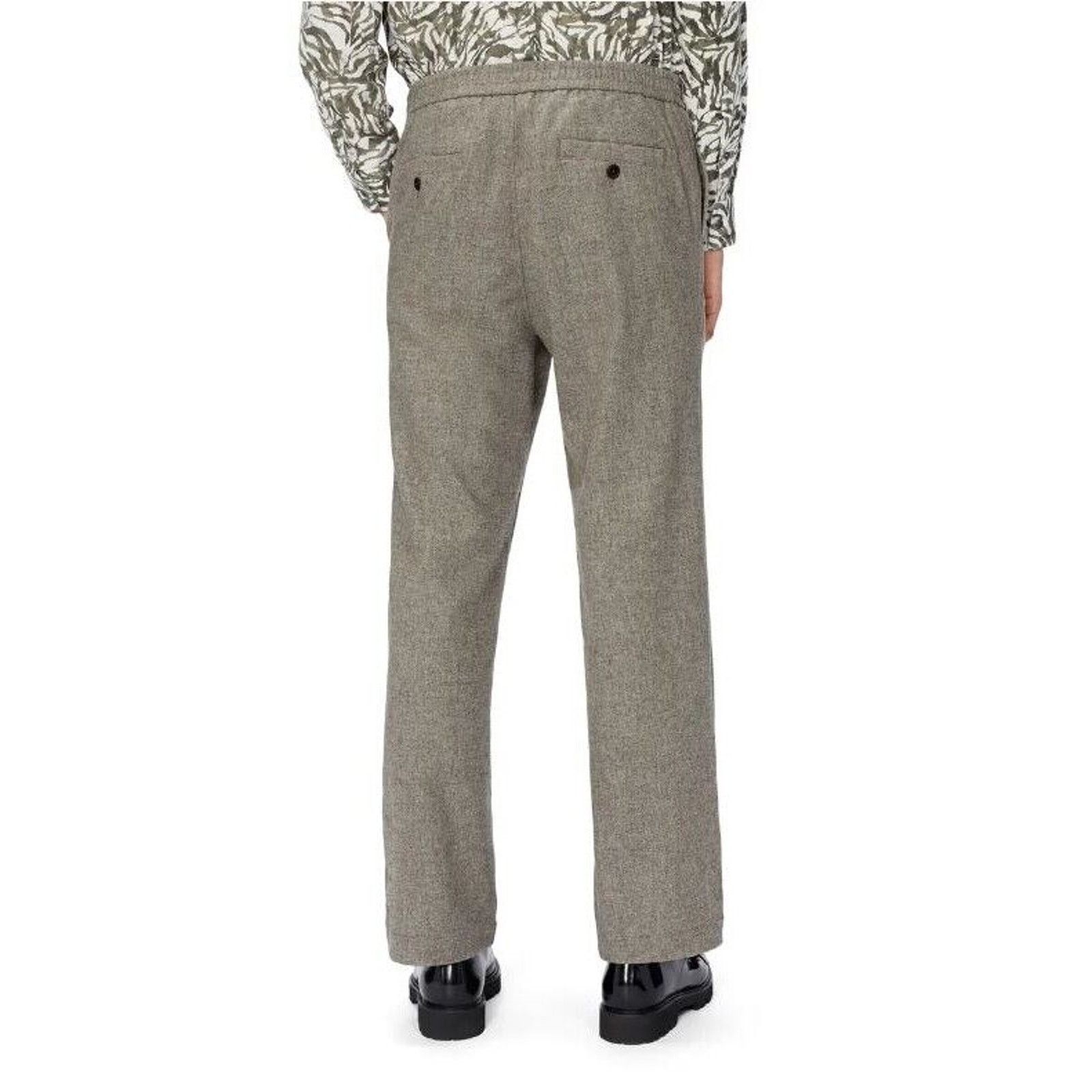 Ted Baker Ted Baker Men's Tan Wool Shuttle Leyden Fit Trousers 36R Size US 36 / EU 52 - 2 Thumbnail