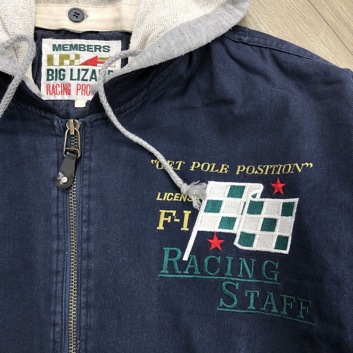 Formula 1 × Vintage Vintage 90s Formula 1 Big Lizard Racing Staff Bomber Jacket Size US L / EU 52-54 / 3 - 6 Thumbnail