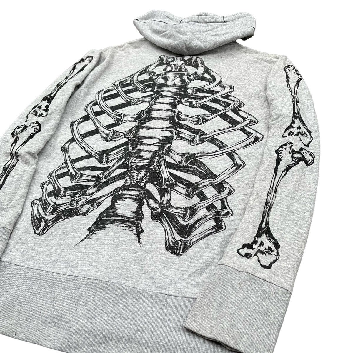 Seditionaries 2000s Glad News Skulls Skeleton Bone Full Zip Hoodie Lgb Goa Size US M / EU 48-50 / 2 - 15 Thumbnail