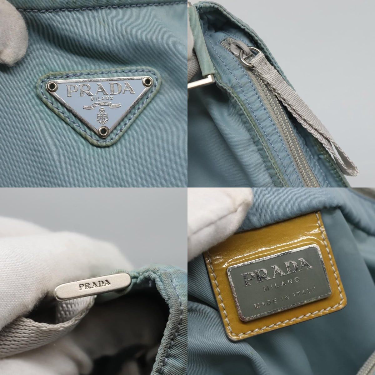 Prada PRADA Shoulder Bag Nylon Blue Silver Size ONE SIZE - 11 Thumbnail