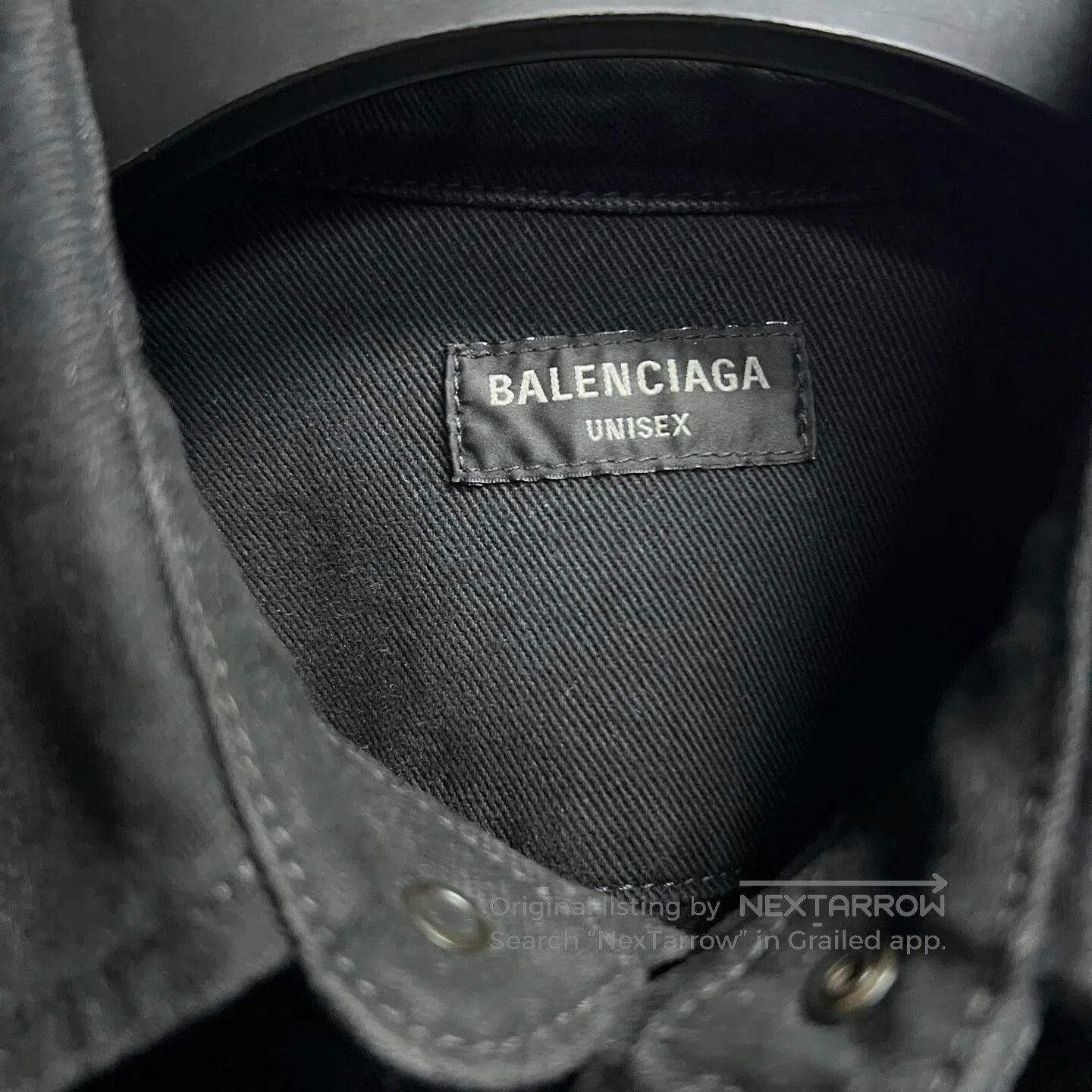 Balenciaga Balenciaga Long-sleeved denim shirt with square collar and Size US M / EU 48-50 / 2 - 2 Thumbnail