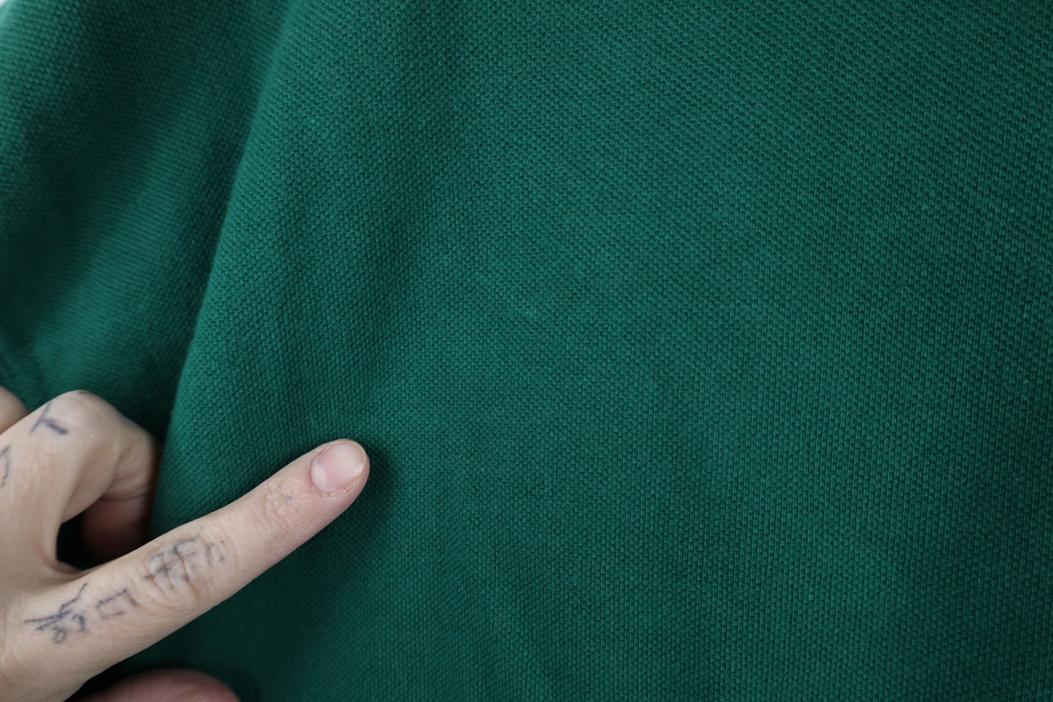 Vintage Vintage 90s Streetwear Cotton Collared Polo Shirt Green Size US XXL / EU 58 / 5 - 5 Thumbnail