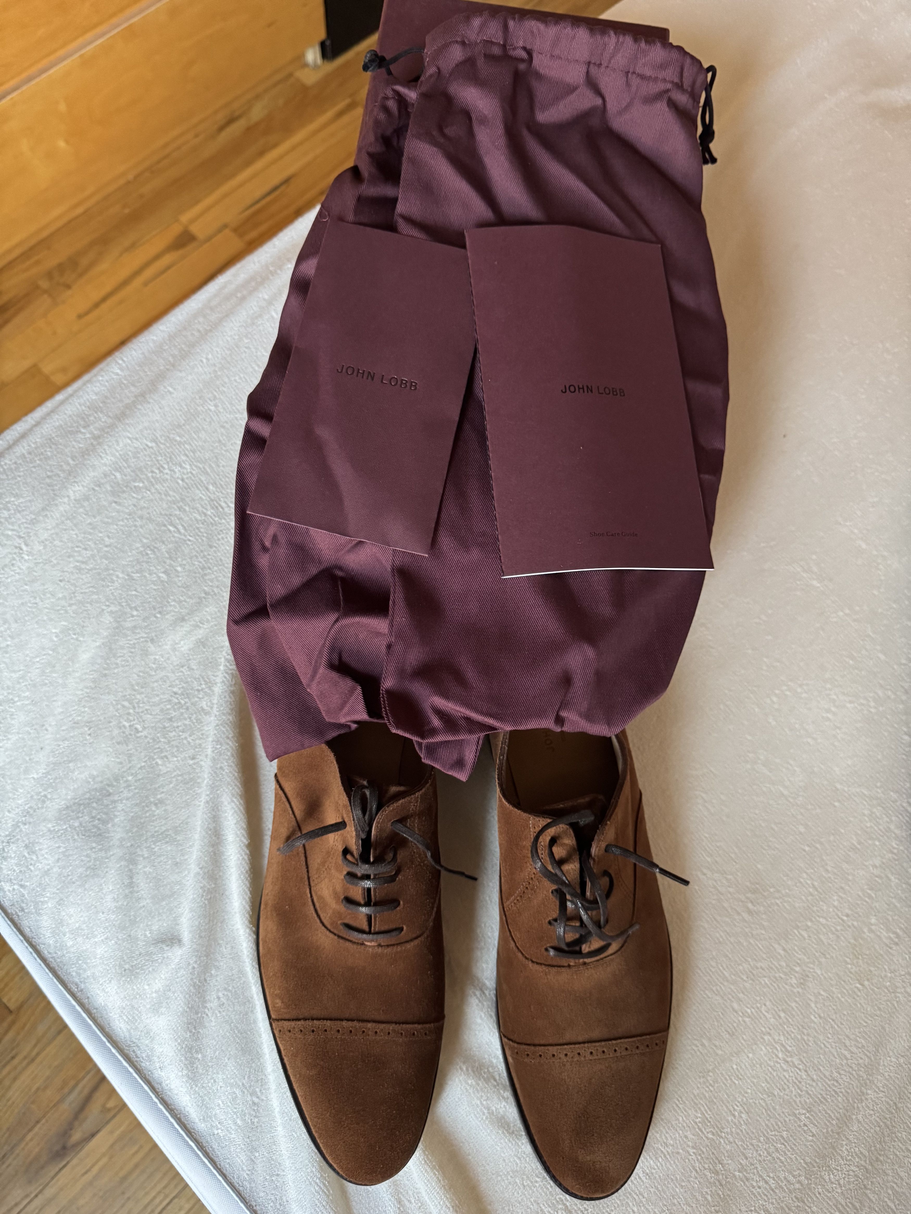 John Lobb John Lobb Bristol Parisian Brown Suede Shoes UK 10 US 11 Size US 11 / EU 44 - 9 Thumbnail