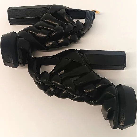 Balmain Balmain Women's Ava Braided Block Platform Pumps - EU37/US7 Size US 7 / IT 37 - 6 Thumbnail