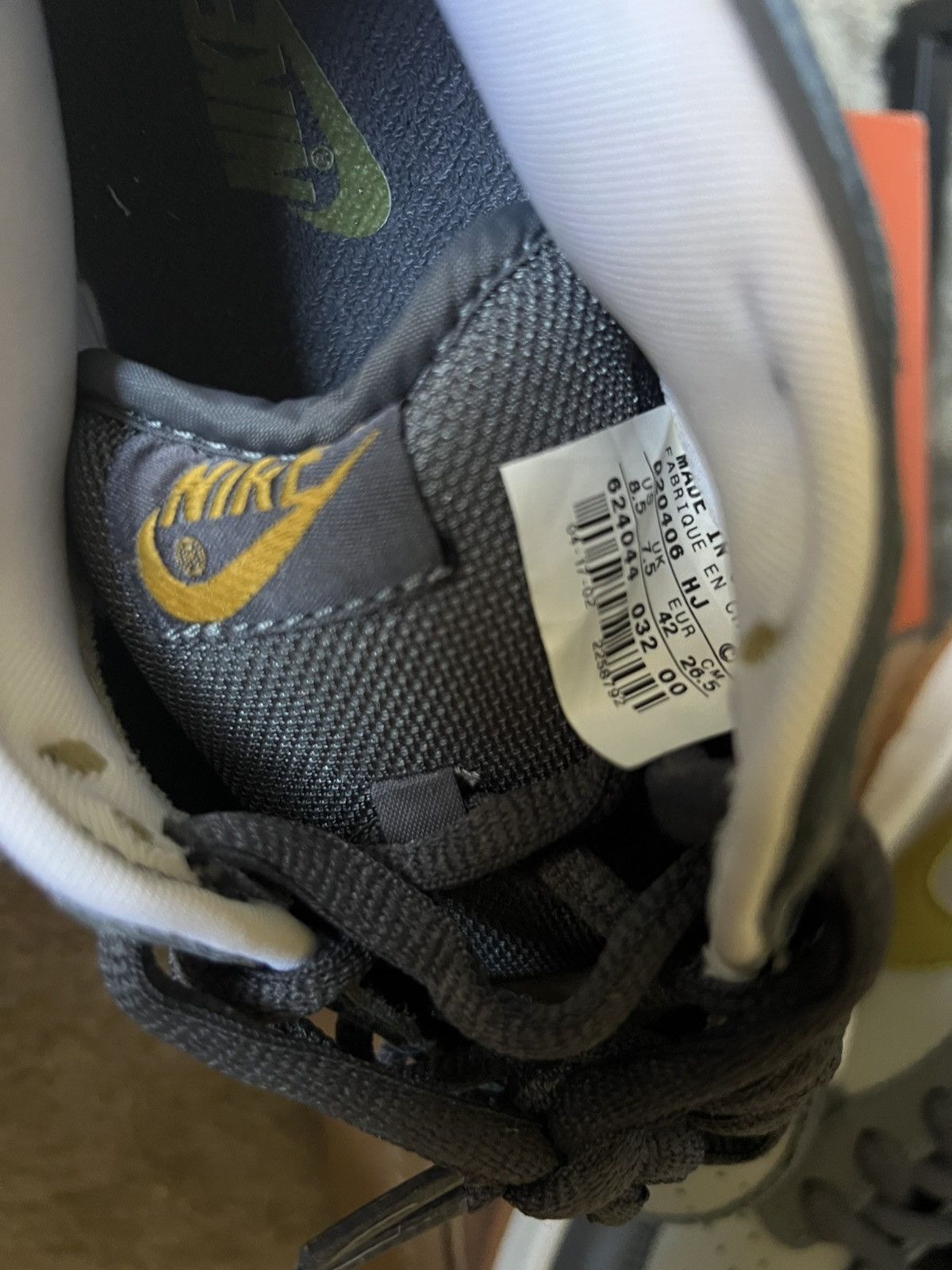 Nike Nike Dunk Low Pro B Graphite Camper Green 2002 Size 8.5 DS Size US 8.5 / EU 41-42 - 11 Thumbnail