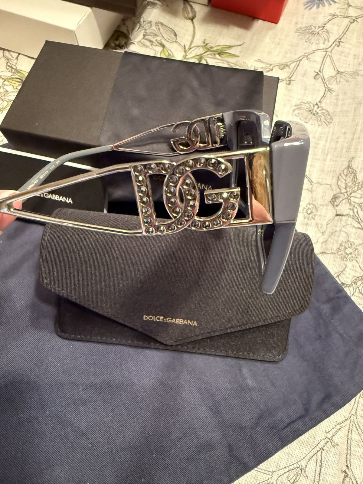 Dolce & Gabbana Dolce & Gabanna Grey Sunglasses Size ONE SIZE - 3 Thumbnail
