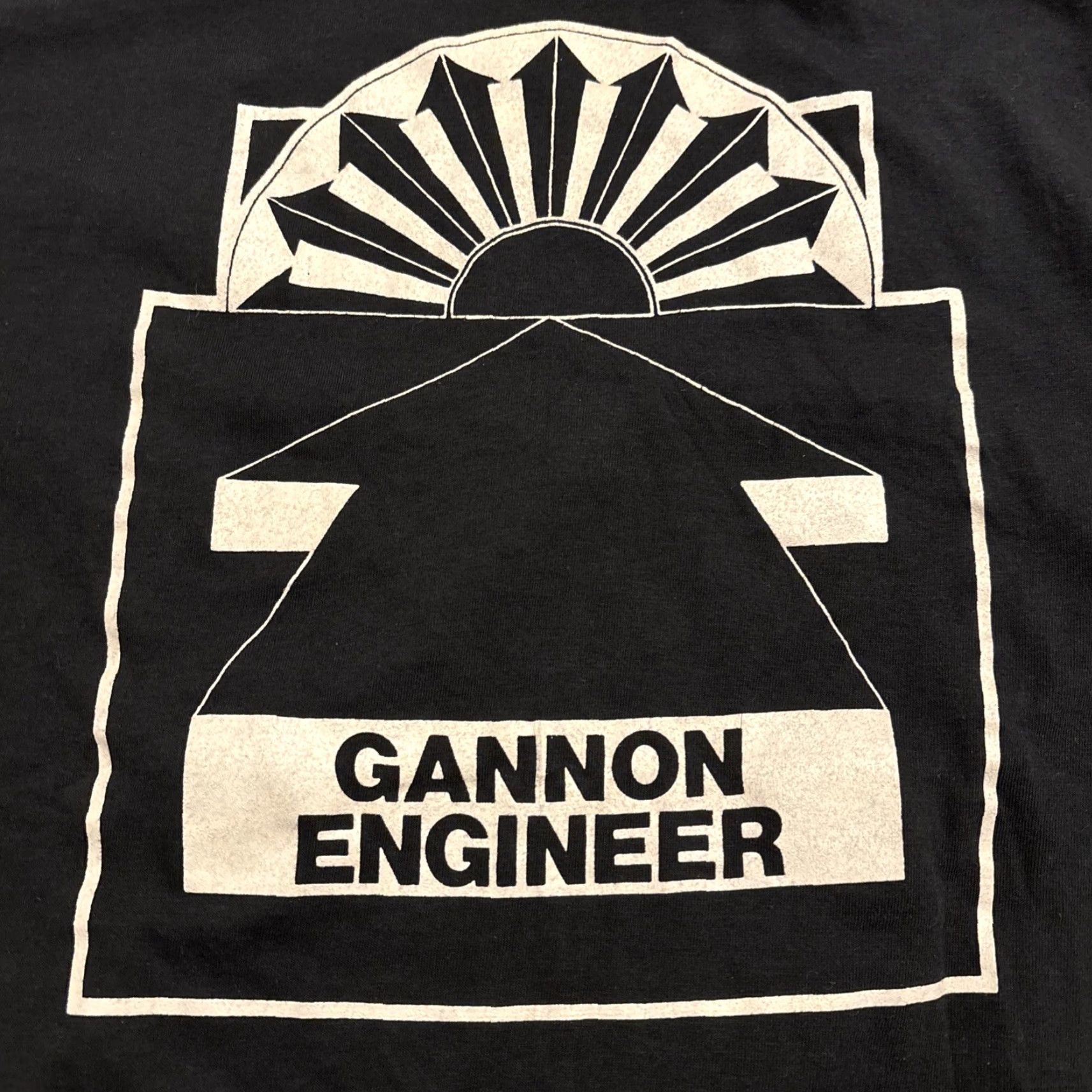 Hanes VINTAGE Hanes Gannon University T-Shirt Black Single Stitch Adult Large Engineering Mens Size US L / EU 52-54 / 3 - 2 Thumbnail