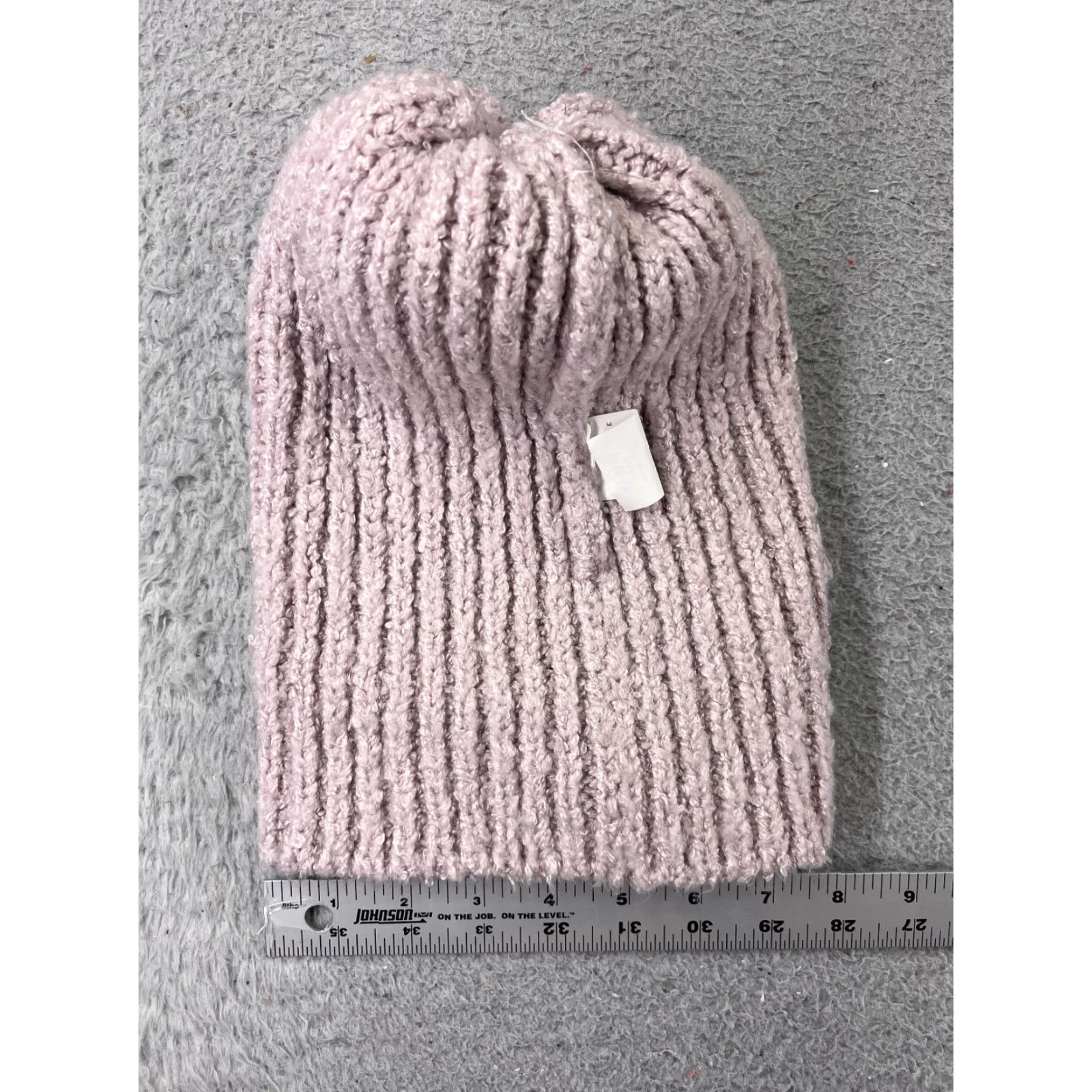 Vintage Aéropostale Beanie Hat Womens One Size Pink Knit Acrylic Faux Fur Pom Size ONE SIZE - 6 Thumbnail