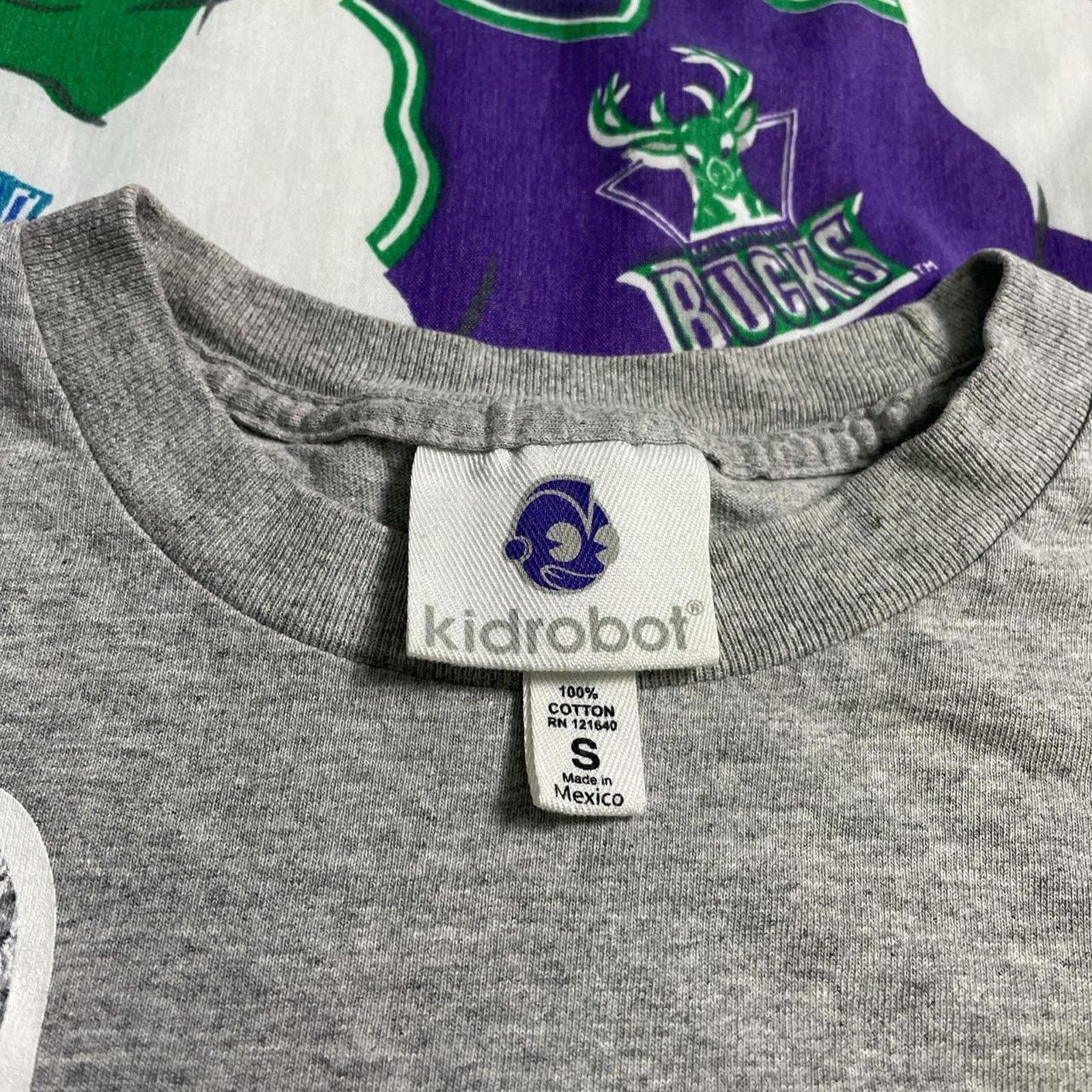 American Apparel × Kid Robot Streetwear Kidrobot Robot Head logo Short Sleeve Y2K Art Tee Size US S / EU 44-46 / 1 - 6 Thumbnail