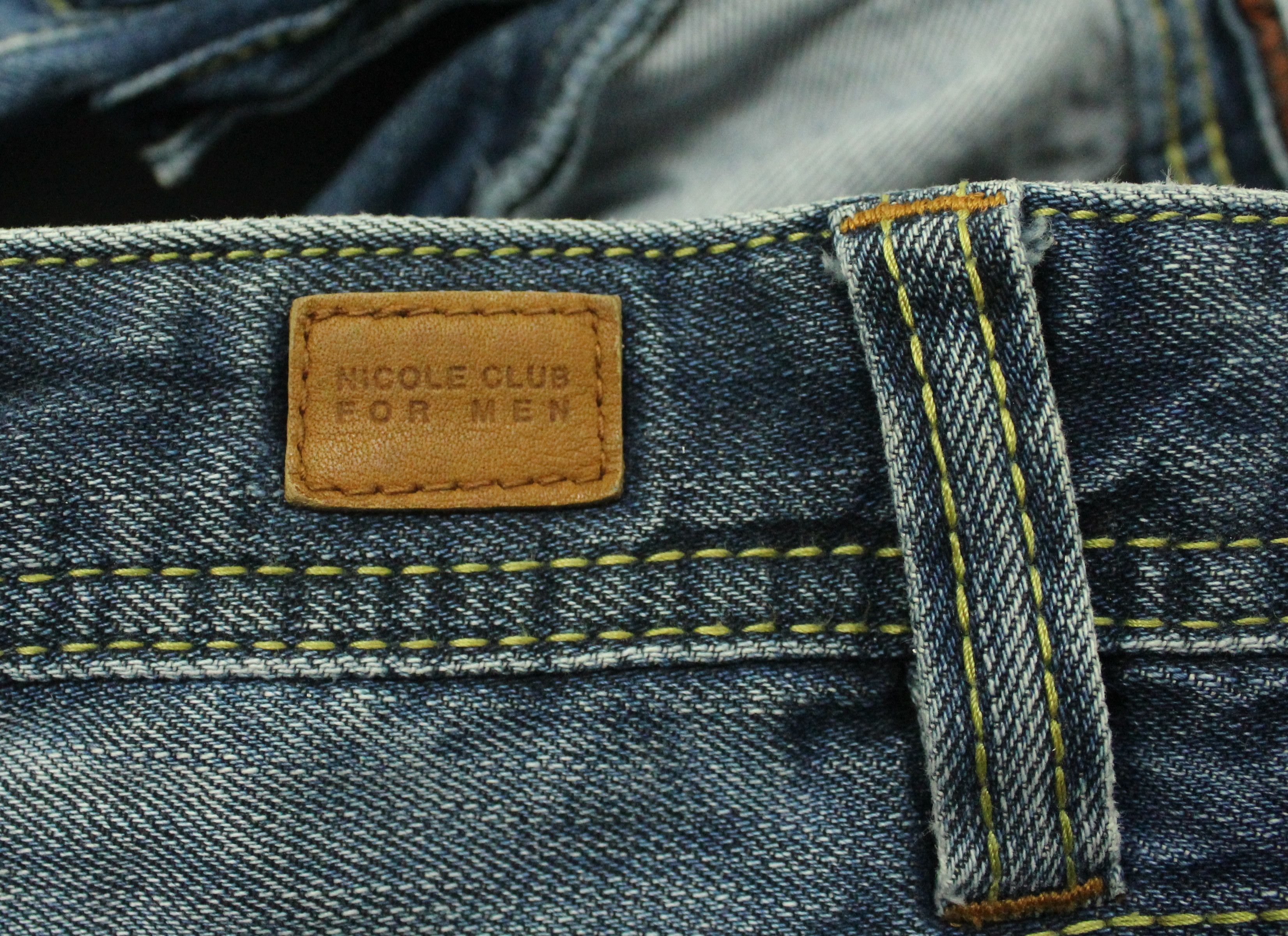 If Six Was Nine SICK 🔥 13 Pockets NICOLE CLUB FOR MEN Denim Stretchy Size US 33 - 18 Thumbnail