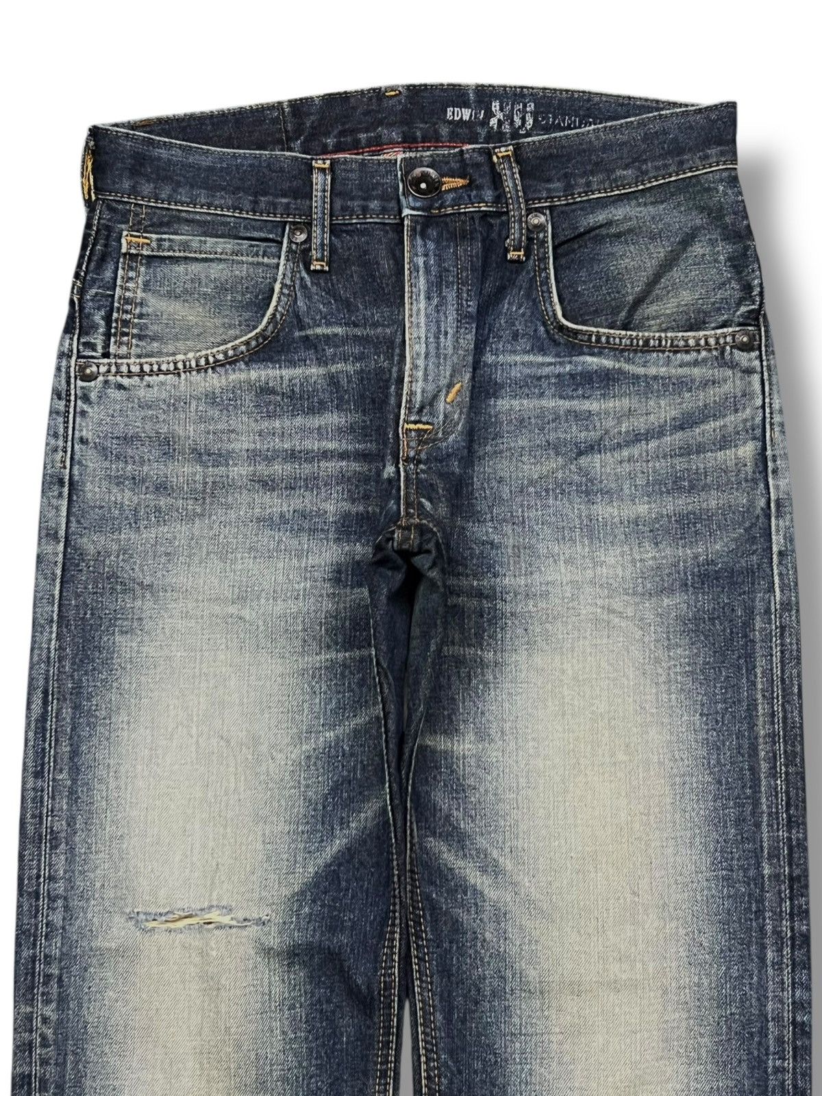 Edwin Edwin 403 Exclusive Vintage Japan - Faded, Distressed Denim Size US 31 - 4 Thumbnail