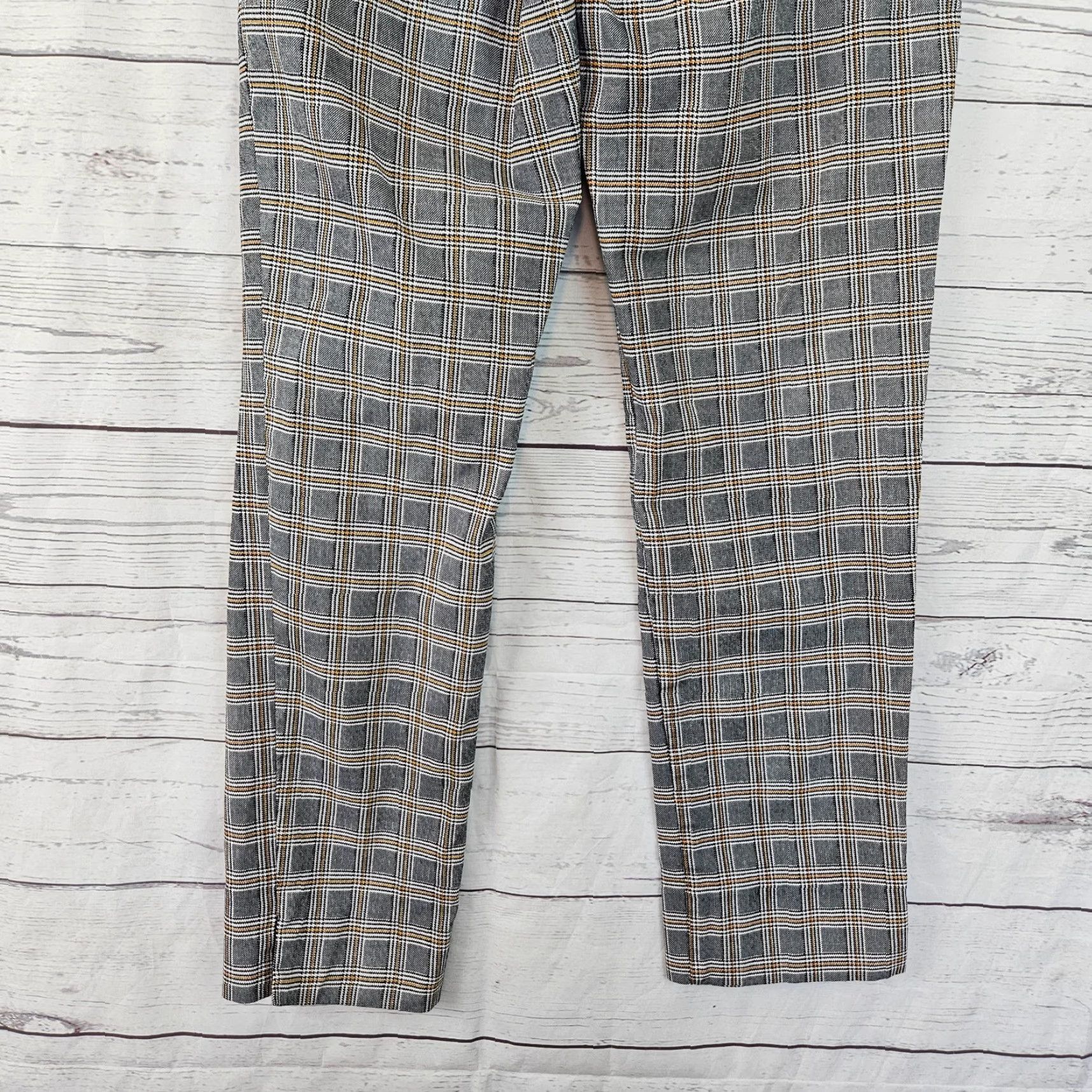 Vintage Margaret M Womens Cropped Pants Slimming Plaid Black Yellow Sz S Adult Small Women's Pants Size 28" / US 6 / IT 42 - 5 Thumbnail