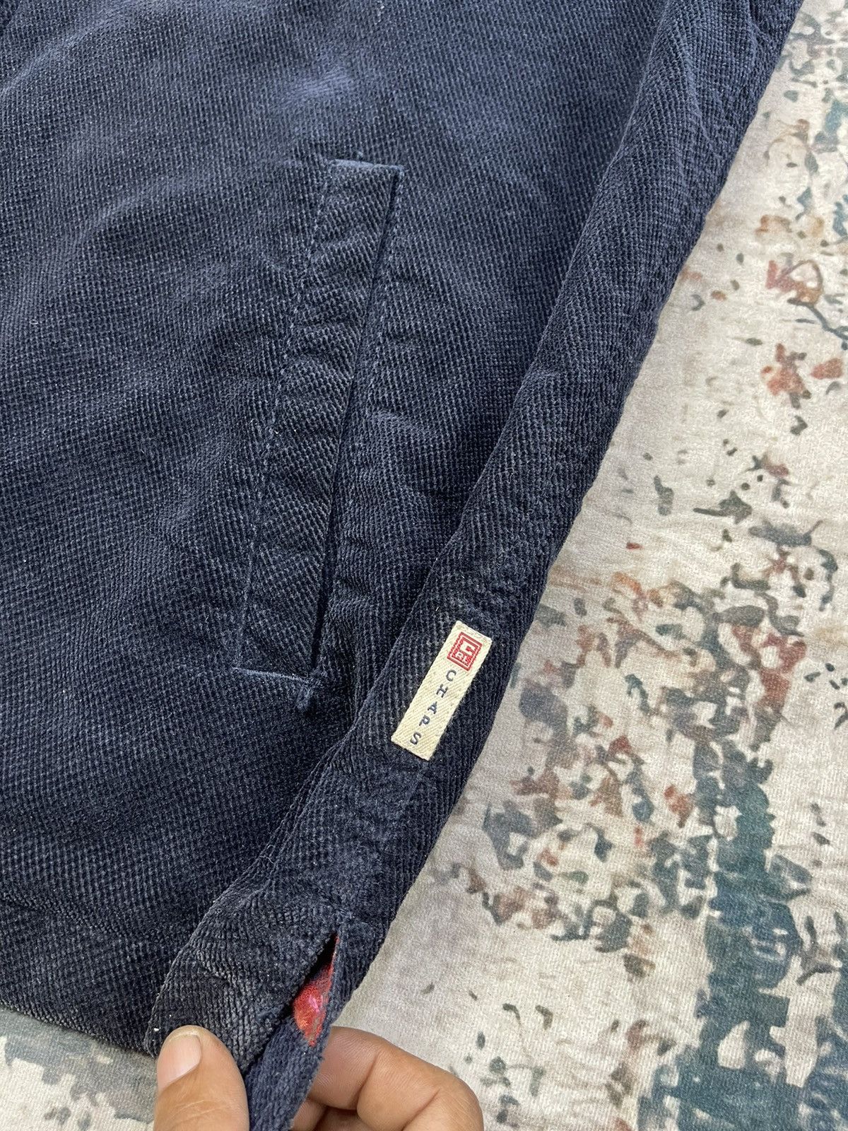 Chaps Ralph Lauren Chaps Navy Corduroy Zipper Cord Workshirt Size US L / EU 52-54 / 3 - 8 Thumbnail