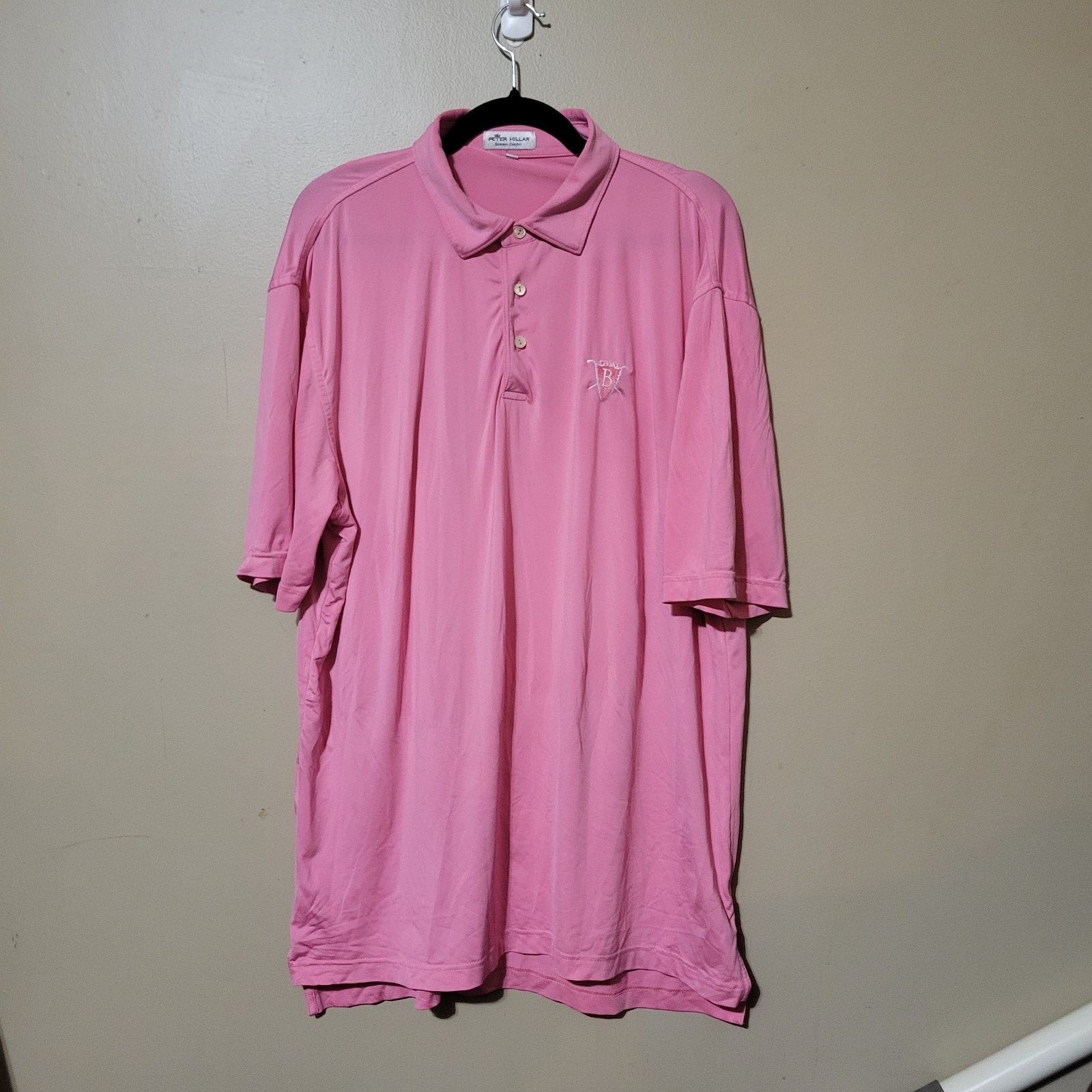 & Other Stories Pebble Beach Performance Pink Polo SZ Large Logo See Picture Size US L / EU 52-54 / 3 - 1 Thumbnail