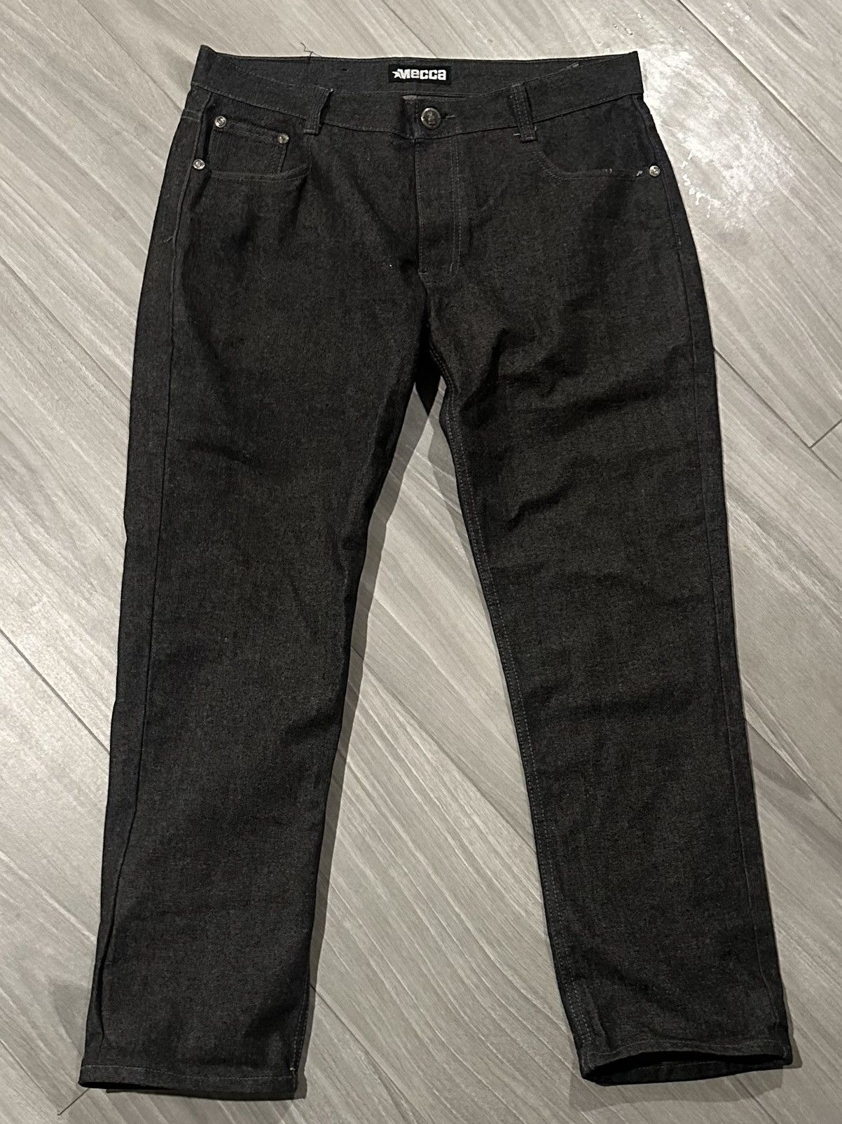 Mecca × Vintage VINTAGE Y2K MECCA BLACK JEANS Size US 38 / EU 54 - 1 Thumbnail