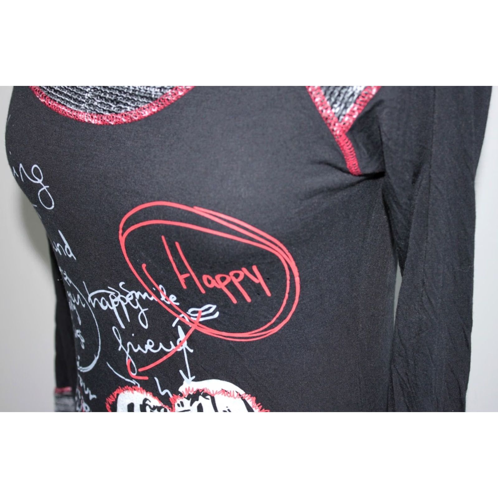 Desigual Desigual Jumper Tunic Black S Womens винтаж Size S / US 4 / IT 40 - 7 Thumbnail